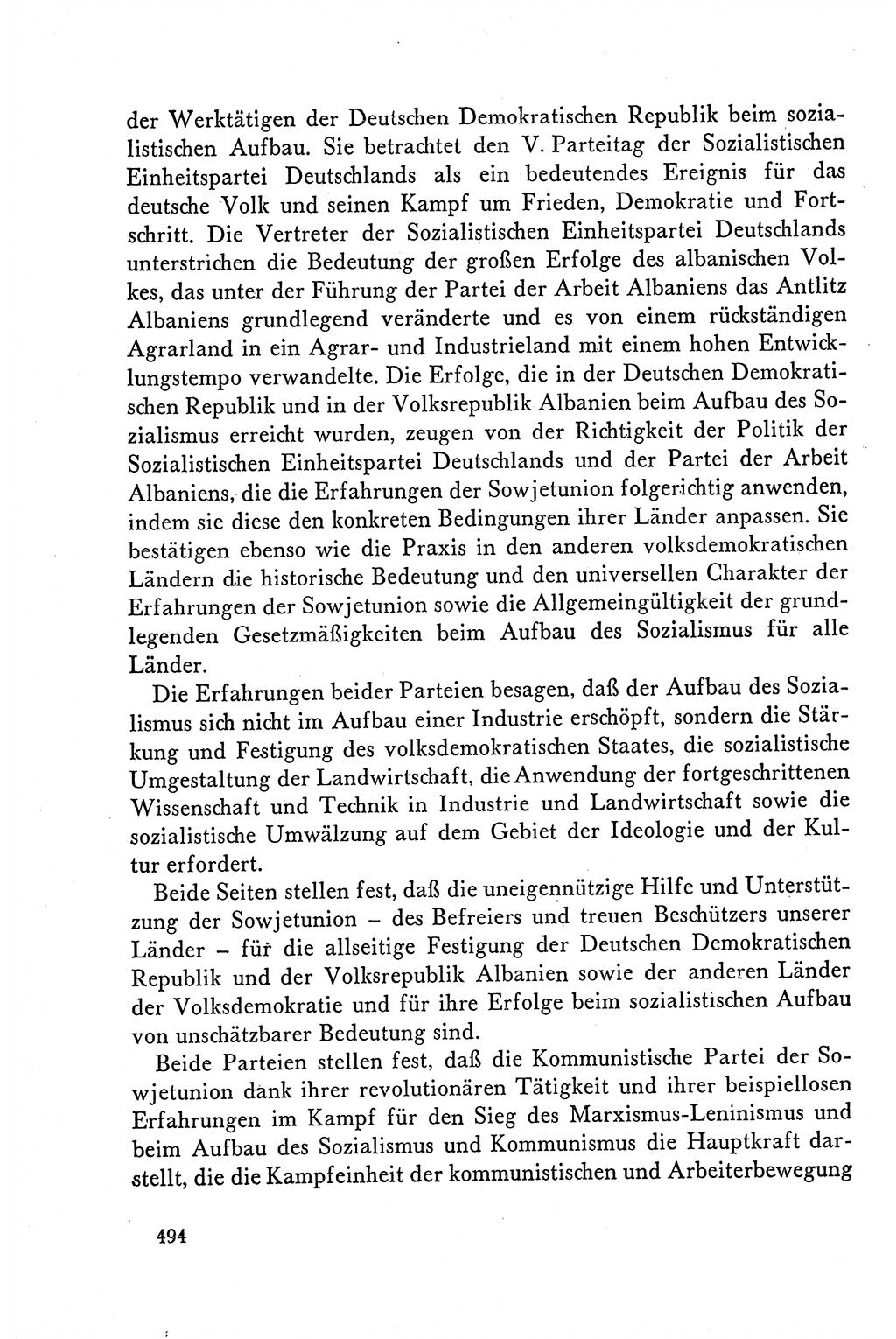 Dokumente der Sozialistischen Einheitspartei Deutschlands (SED) [Deutsche Demokratische Republik (DDR)] 1958-1959, Seite 494 (Dok. SED DDR 1958-1959, S. 494)