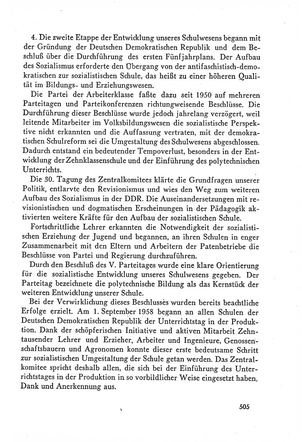 Dokumente der Sozialistischen Einheitspartei Deutschlands (SED) [Deutsche Demokratische Republik (DDR)] 1958-1959, Seite 505 (Dok. SED DDR 1958-1959, S. 505)