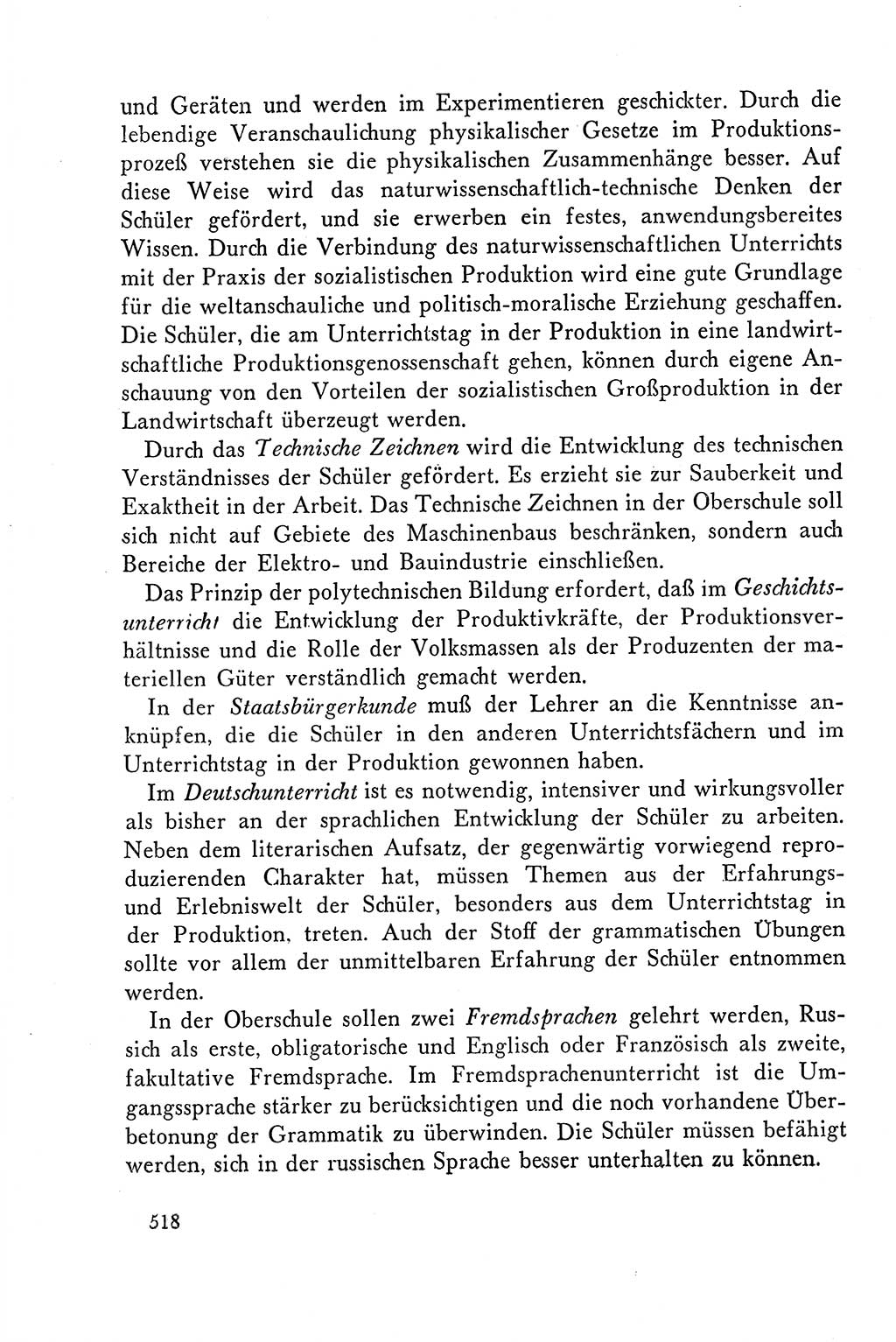 Dokumente der Sozialistischen Einheitspartei Deutschlands (SED) [Deutsche Demokratische Republik (DDR)] 1958-1959, Seite 518 (Dok. SED DDR 1958-1959, S. 518)