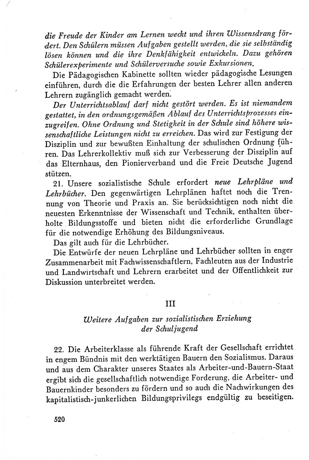 Dokumente der Sozialistischen Einheitspartei Deutschlands (SED) [Deutsche Demokratische Republik (DDR)] 1958-1959, Seite 520 (Dok. SED DDR 1958-1959, S. 520)