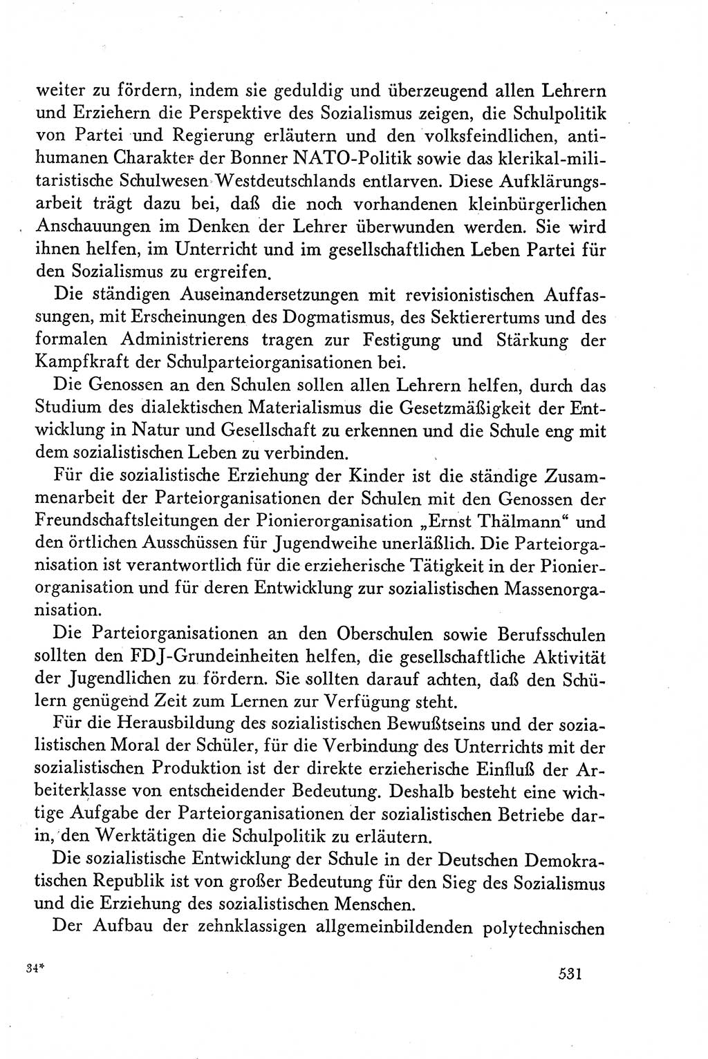 Dokumente der Sozialistischen Einheitspartei Deutschlands (SED) [Deutsche Demokratische Republik (DDR)] 1958-1959, Seite 531 (Dok. SED DDR 1958-1959, S. 531)
