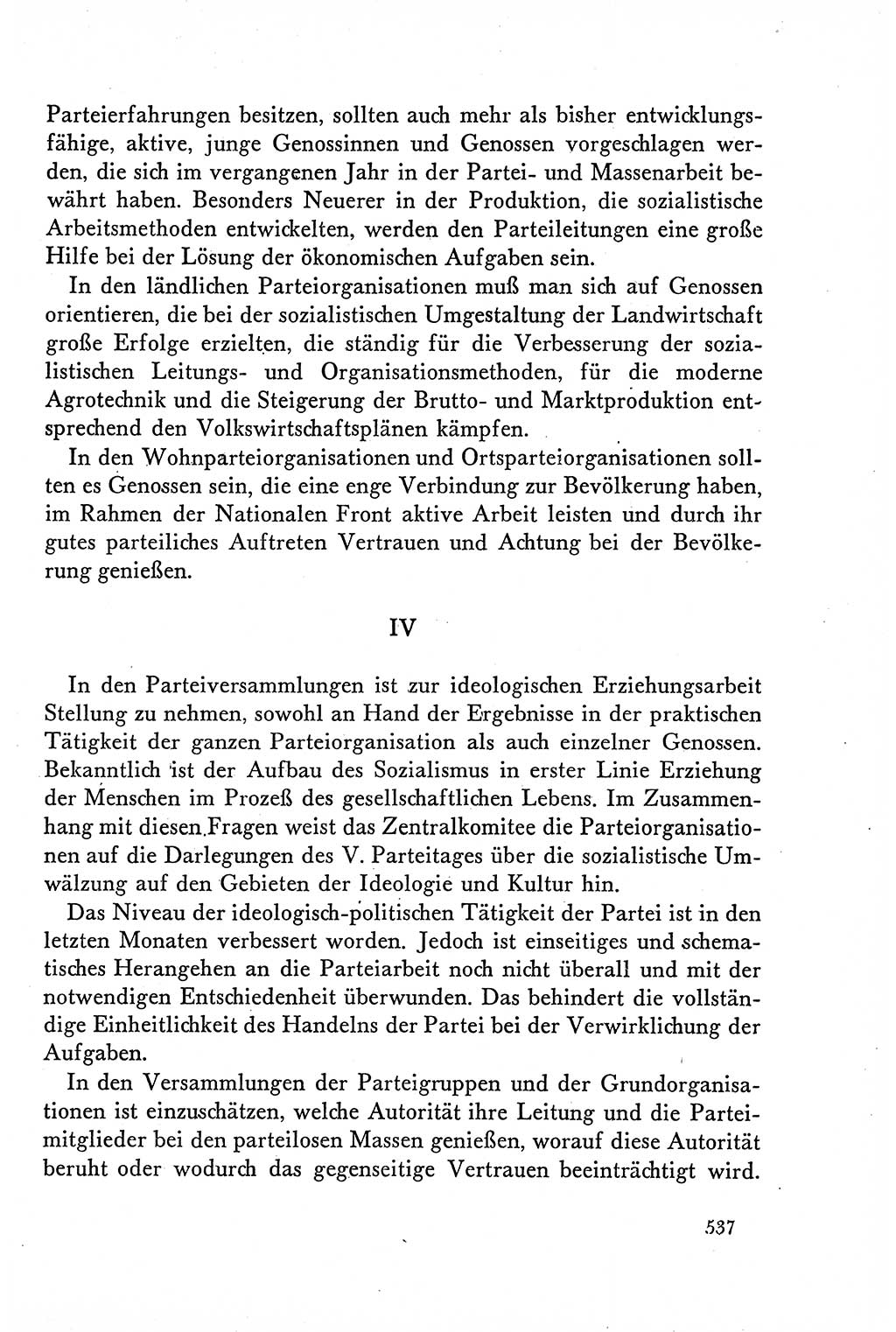 Dokumente der Sozialistischen Einheitspartei Deutschlands (SED) [Deutsche Demokratische Republik (DDR)] 1958-1959, Seite 537 (Dok. SED DDR 1958-1959, S. 537)