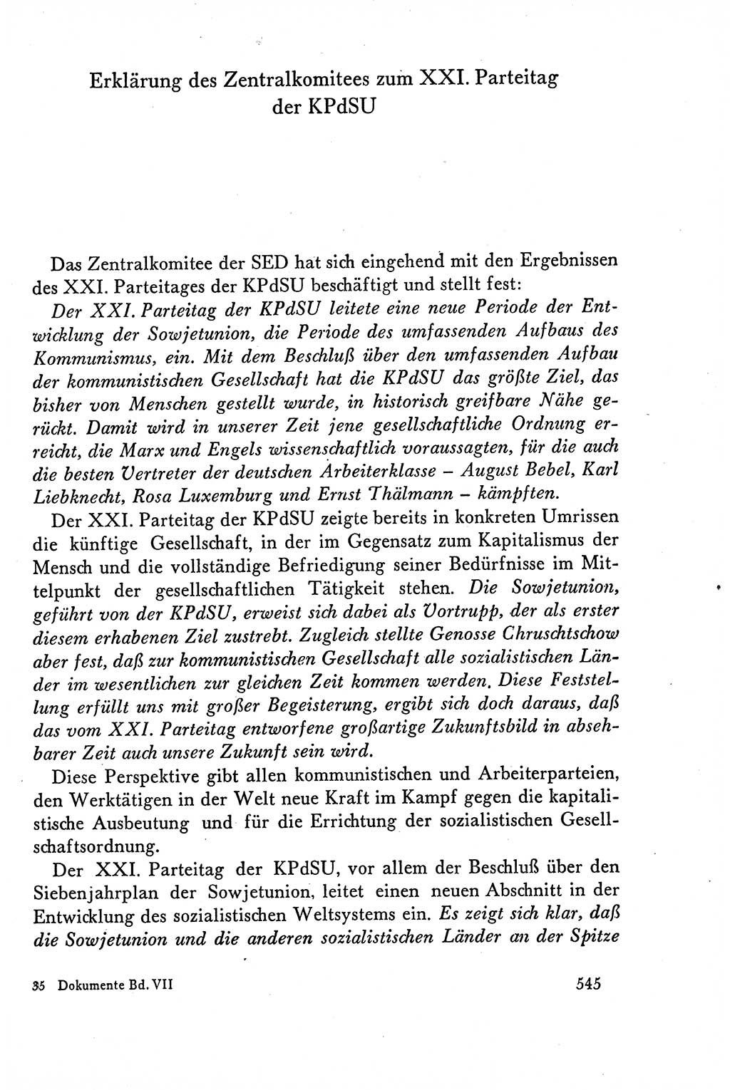 Dokumente der Sozialistischen Einheitspartei Deutschlands (SED) [Deutsche Demokratische Republik (DDR)] 1958-1959, Seite 545 (Dok. SED DDR 1958-1959, S. 545)