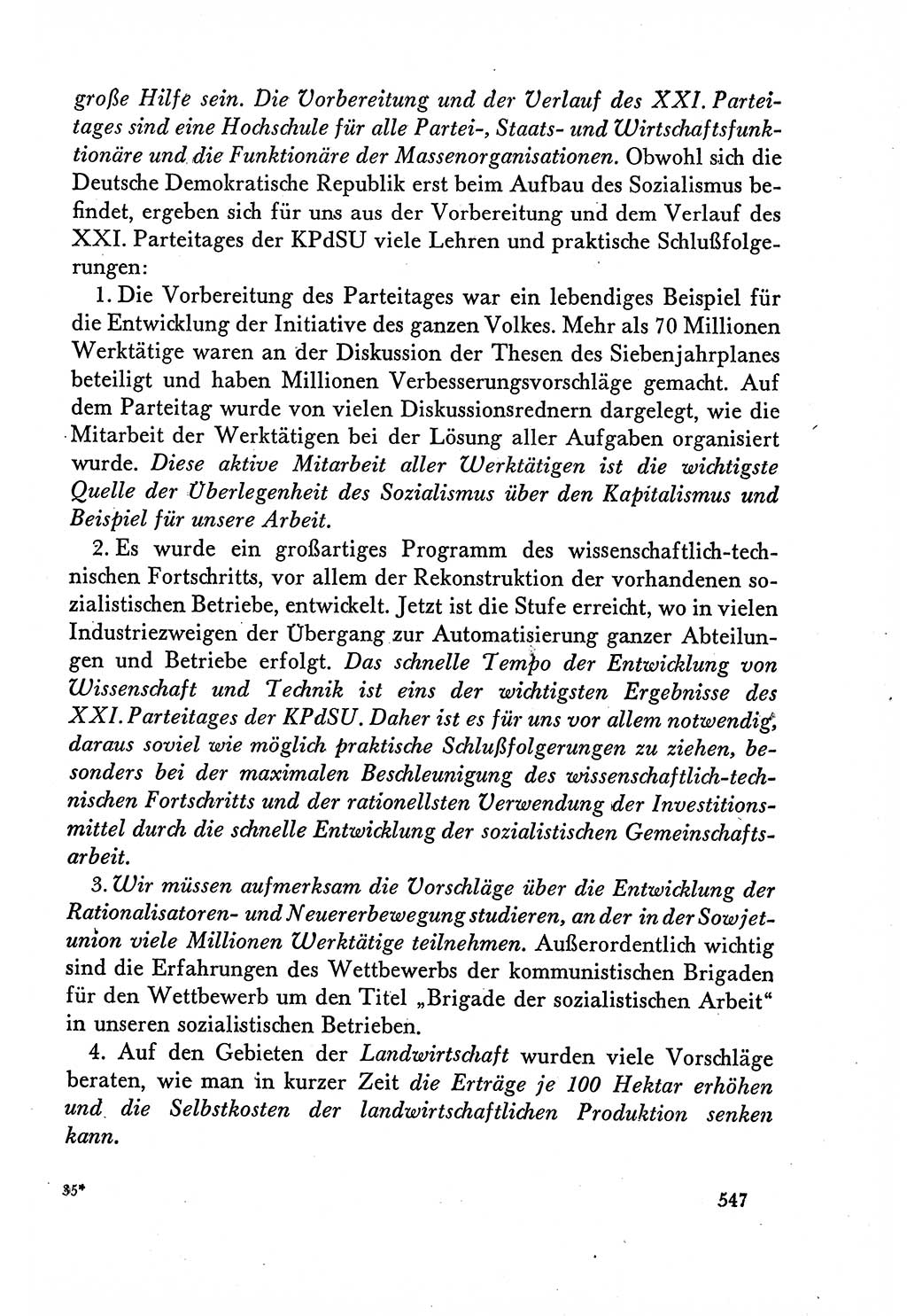 Dokumente der Sozialistischen Einheitspartei Deutschlands (SED) [Deutsche Demokratische Republik (DDR)] 1958-1959, Seite 547 (Dok. SED DDR 1958-1959, S. 547)