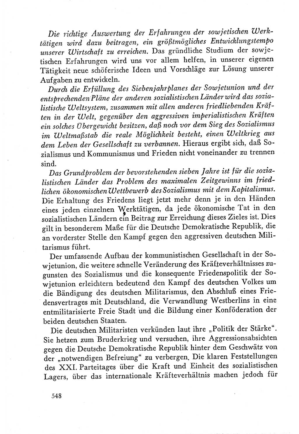 Dokumente der Sozialistischen Einheitspartei Deutschlands (SED) [Deutsche Demokratische Republik (DDR)] 1958-1959, Seite 548 (Dok. SED DDR 1958-1959, S. 548)