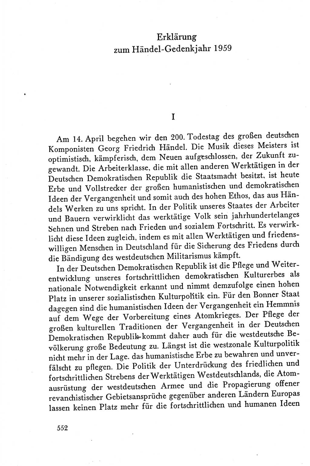 Dokumente der Sozialistischen Einheitspartei Deutschlands (SED) [Deutsche Demokratische Republik (DDR)] 1958-1959, Seite 552 (Dok. SED DDR 1958-1959, S. 552)