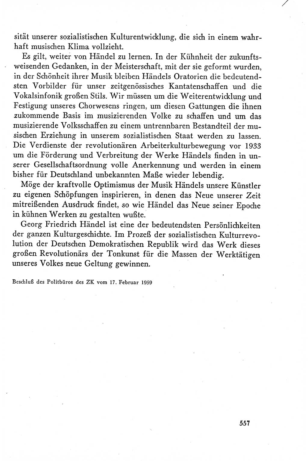 Dokumente der Sozialistischen Einheitspartei Deutschlands (SED) [Deutsche Demokratische Republik (DDR)] 1958-1959, Seite 557 (Dok. SED DDR 1958-1959, S. 557)