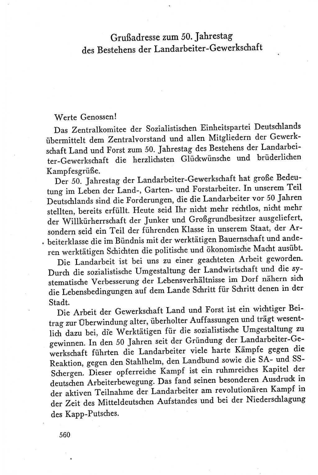 Dokumente der Sozialistischen Einheitspartei Deutschlands (SED) [Deutsche Demokratische Republik (DDR)] 1958-1959, Seite 560 (Dok. SED DDR 1958-1959, S. 560)