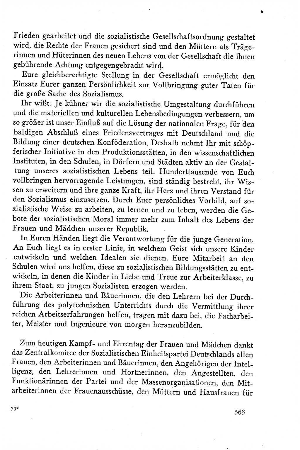 Dokumente der Sozialistischen Einheitspartei Deutschlands (SED) [Deutsche Demokratische Republik (DDR)] 1958-1959, Seite 563 (Dok. SED DDR 1958-1959, S. 563)