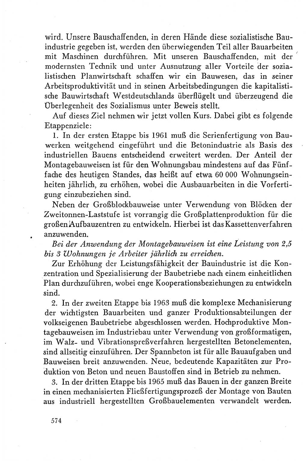 Dokumente der Sozialistischen Einheitspartei Deutschlands (SED) [Deutsche Demokratische Republik (DDR)] 1958-1959, Seite 574 (Dok. SED DDR 1958-1959, S. 574)