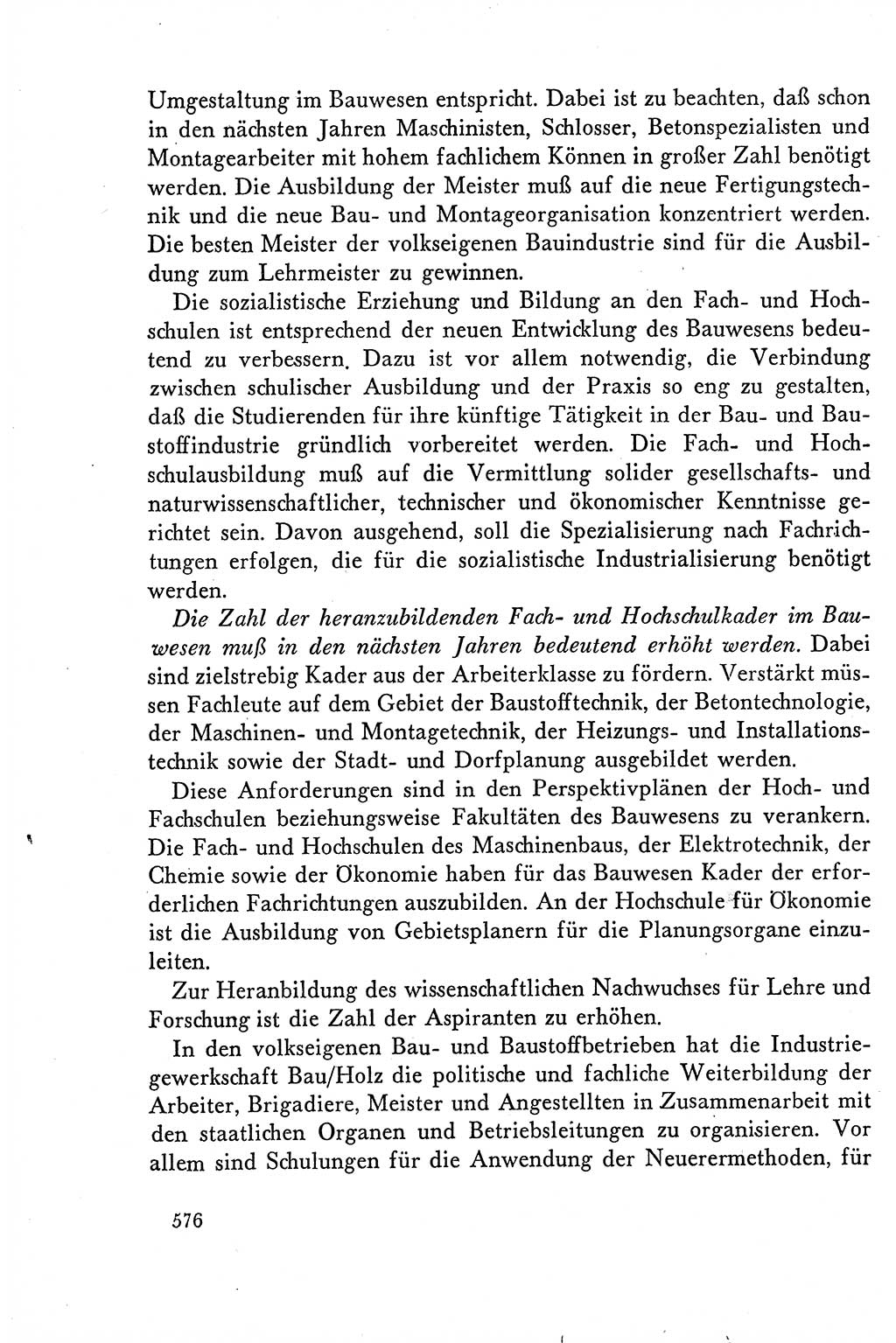 Dokumente der Sozialistischen Einheitspartei Deutschlands (SED) [Deutsche Demokratische Republik (DDR)] 1958-1959, Seite 576 (Dok. SED DDR 1958-1959, S. 576)