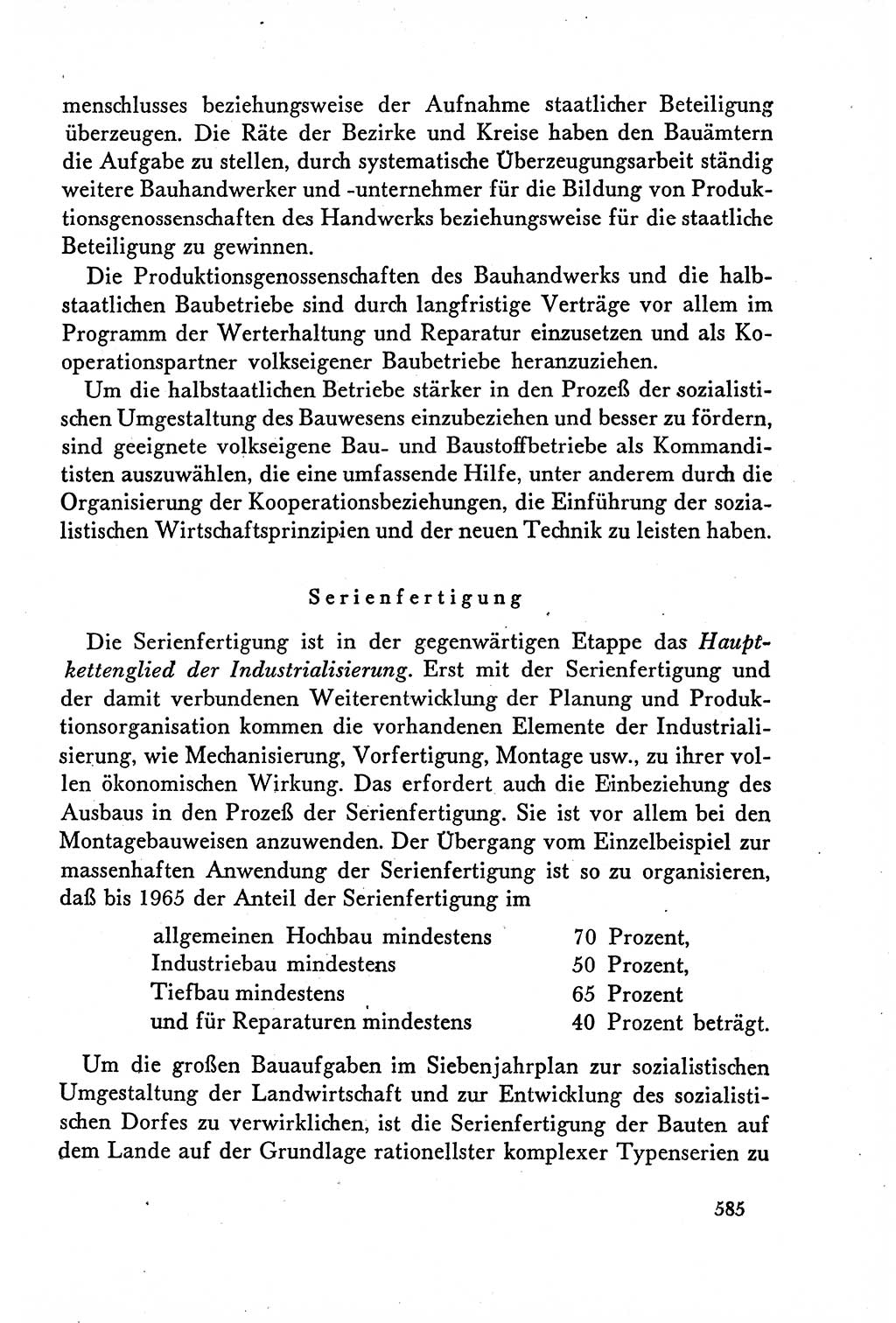 Dokumente der Sozialistischen Einheitspartei Deutschlands (SED) [Deutsche Demokratische Republik (DDR)] 1958-1959, Seite 585 (Dok. SED DDR 1958-1959, S. 585)