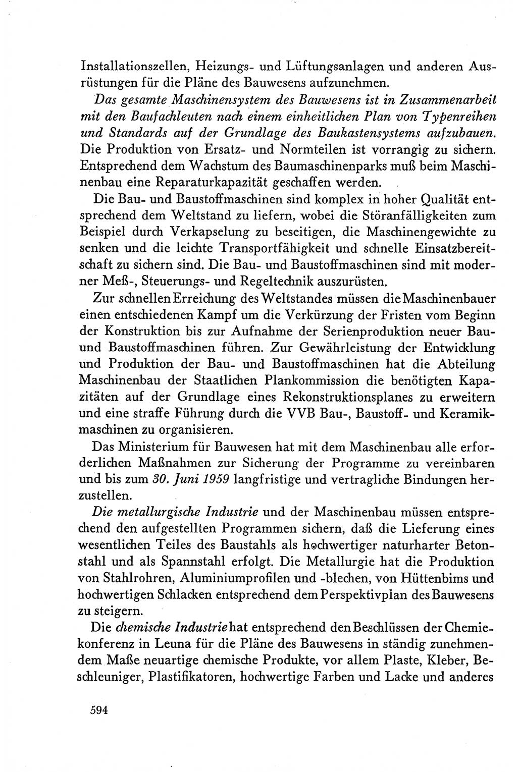 Dokumente der Sozialistischen Einheitspartei Deutschlands (SED) [Deutsche Demokratische Republik (DDR)] 1958-1959, Seite 594 (Dok. SED DDR 1958-1959, S. 594)