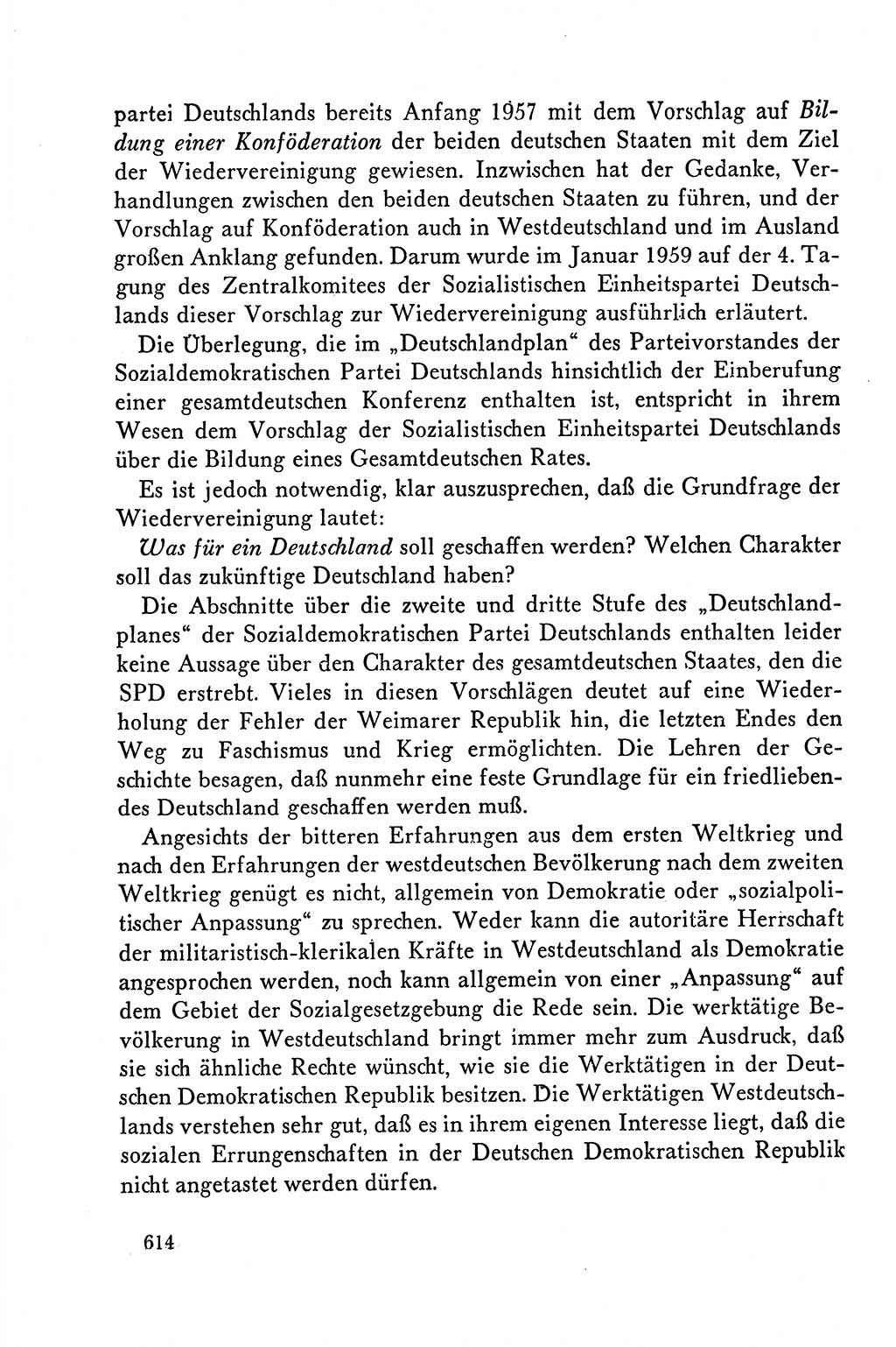 Dokumente der Sozialistischen Einheitspartei Deutschlands (SED) [Deutsche Demokratische Republik (DDR)] 1958-1959, Seite 614 (Dok. SED DDR 1958-1959, S. 614)