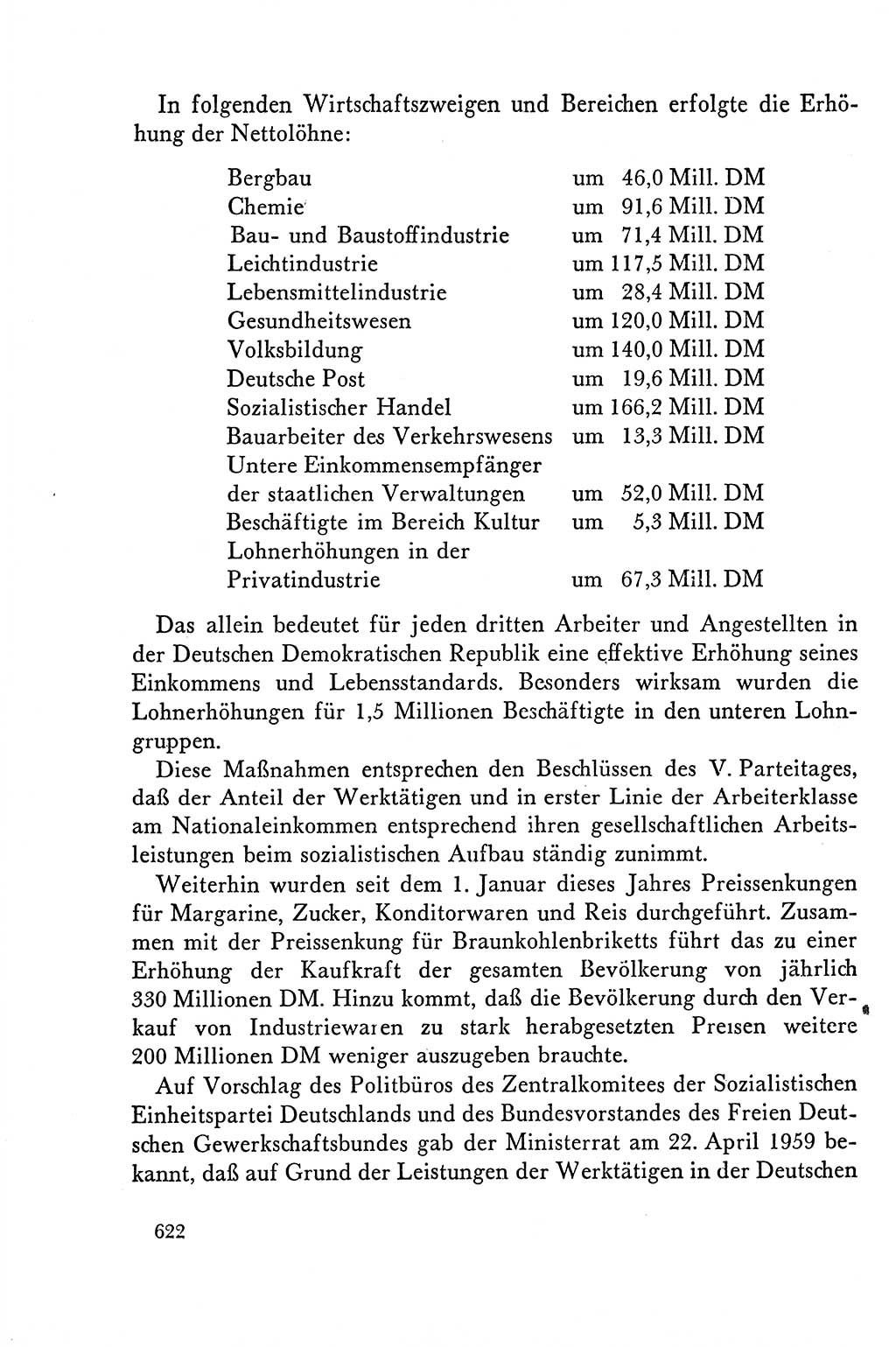 Dokumente der Sozialistischen Einheitspartei Deutschlands (SED) [Deutsche Demokratische Republik (DDR)] 1958-1959, Seite 622 (Dok. SED DDR 1958-1959, S. 622)