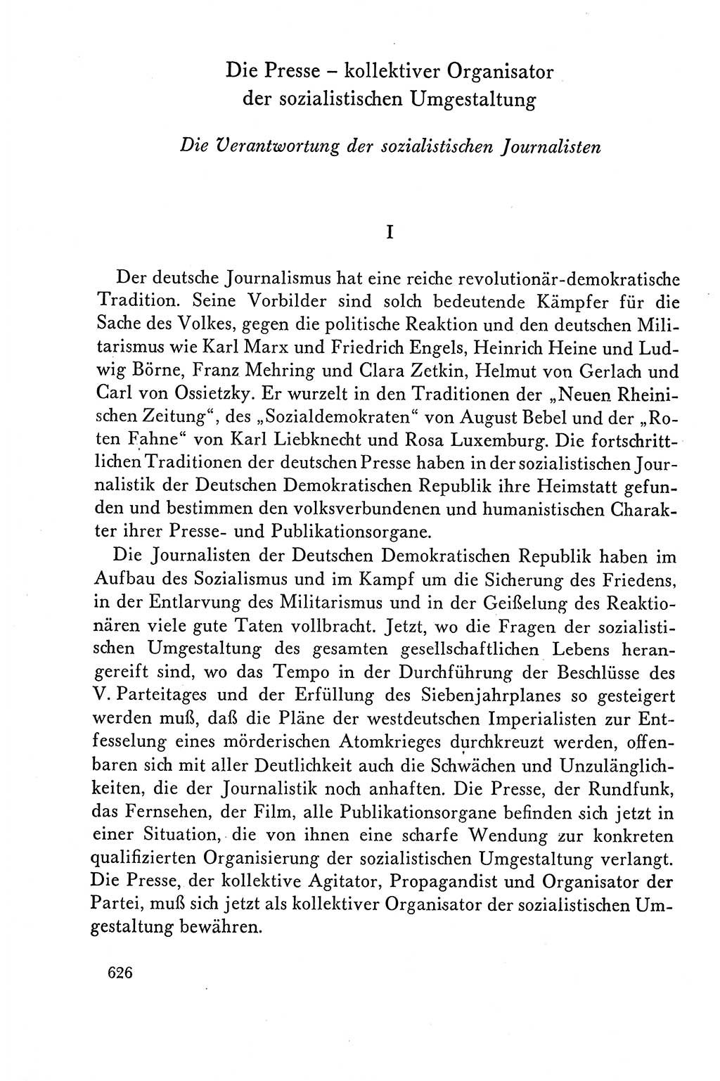 Dokumente der Sozialistischen Einheitspartei Deutschlands (SED) [Deutsche Demokratische Republik (DDR)] 1958-1959, Seite 626 (Dok. SED DDR 1958-1959, S. 626)