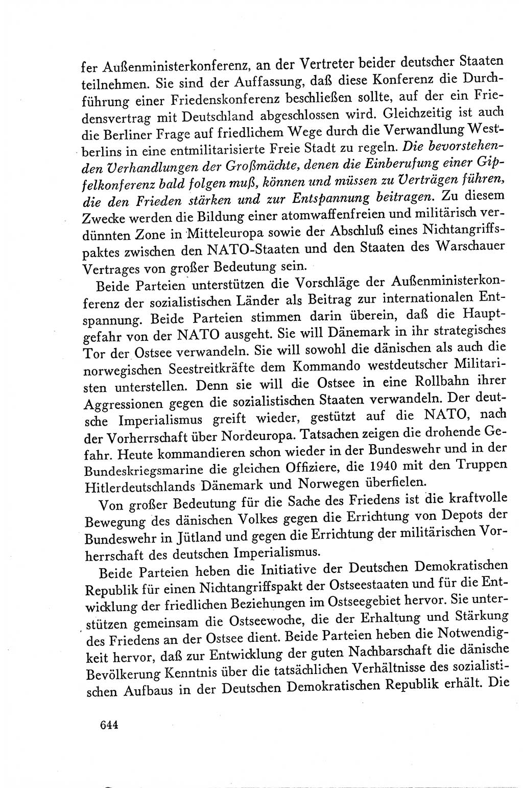 Dokumente der Sozialistischen Einheitspartei Deutschlands (SED) [Deutsche Demokratische Republik (DDR)] 1958-1959, Seite 644 (Dok. SED DDR 1958-1959, S. 644)