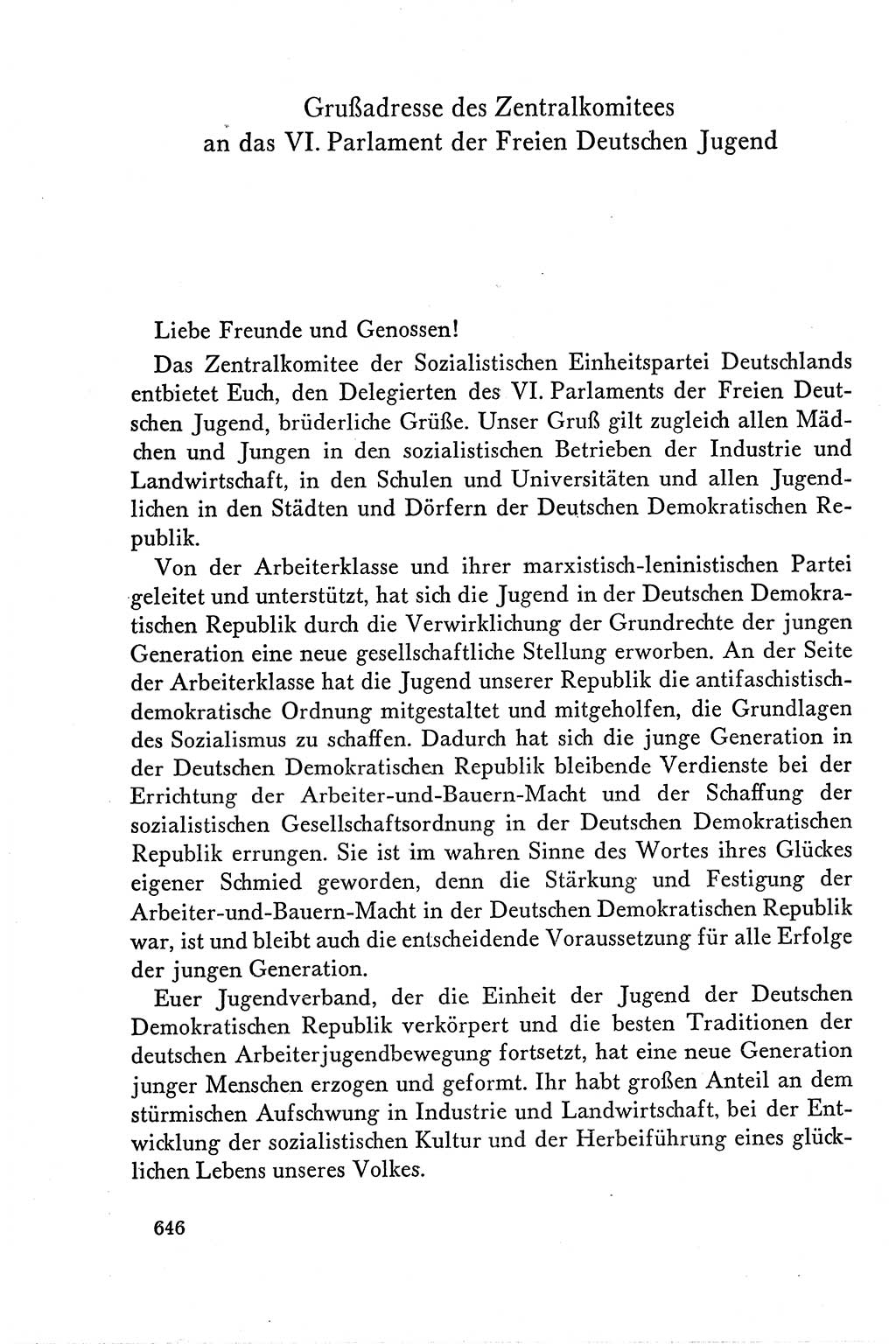 Dokumente der Sozialistischen Einheitspartei Deutschlands (SED) [Deutsche Demokratische Republik (DDR)] 1958-1959, Seite 646 (Dok. SED DDR 1958-1959, S. 646)