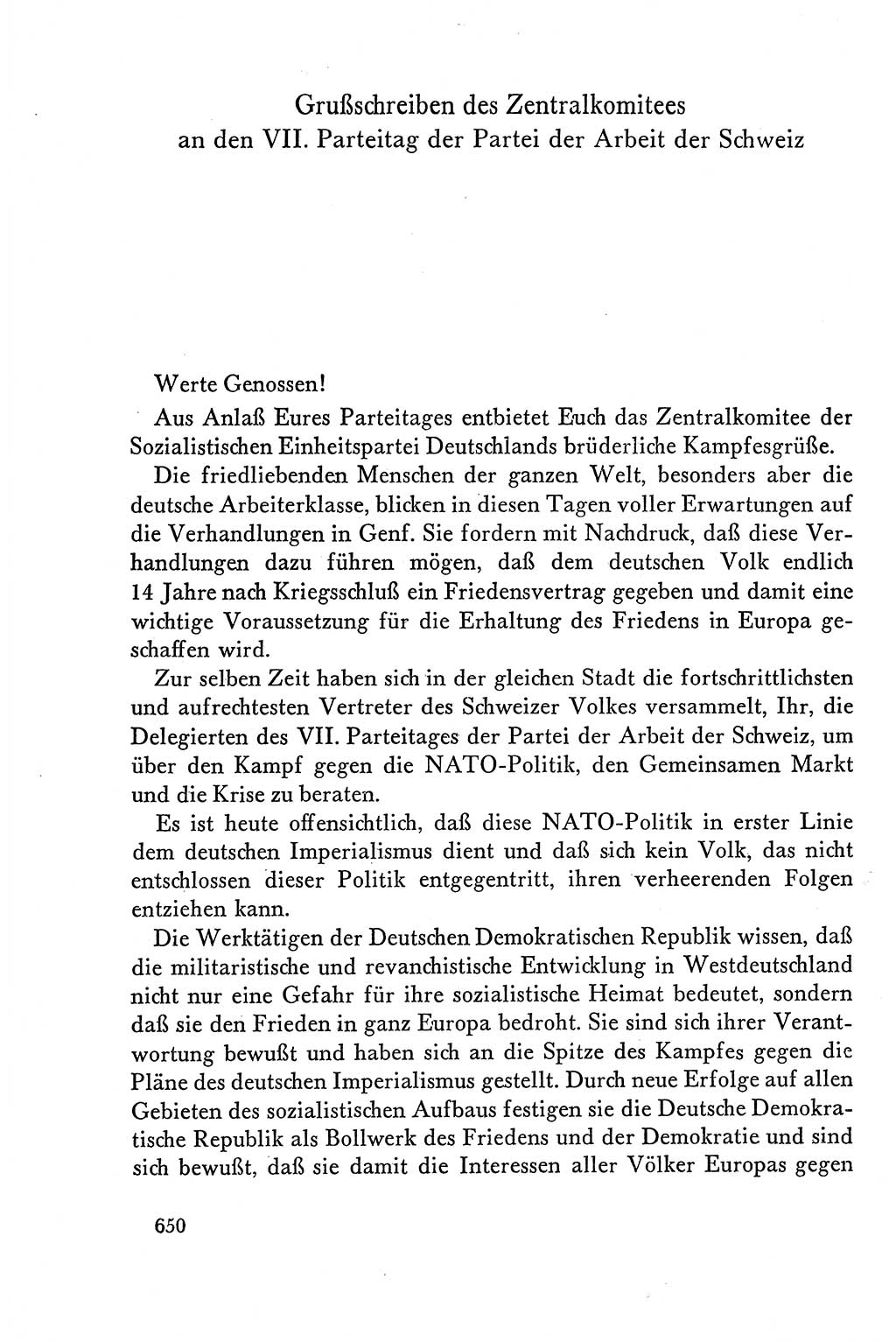 Dokumente der Sozialistischen Einheitspartei Deutschlands (SED) [Deutsche Demokratische Republik (DDR)] 1958-1959, Seite 650 (Dok. SED DDR 1958-1959, S. 650)