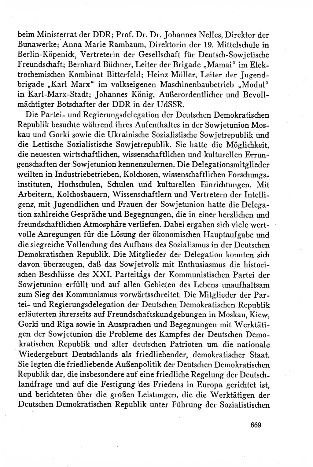 Dokumente der Sozialistischen Einheitspartei Deutschlands (SED) [Deutsche Demokratische Republik (DDR)] 1958-1959, Seite 669 (Dok. SED DDR 1958-1959, S. 669)