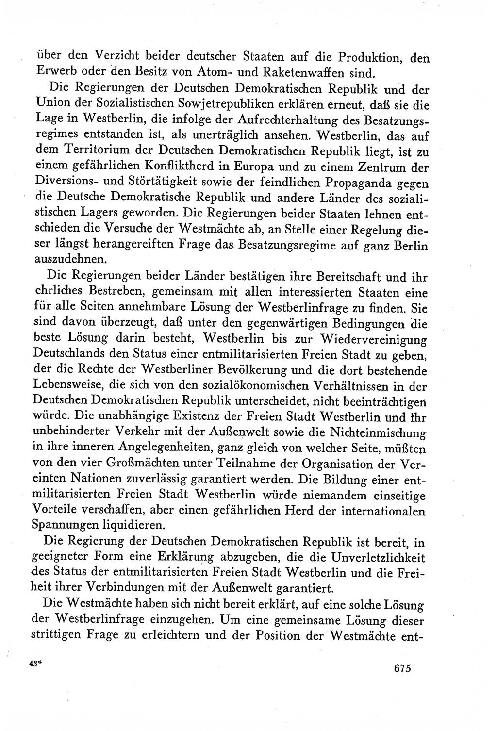 Dokumente der Sozialistischen Einheitspartei Deutschlands (SED) [Deutsche Demokratische Republik (DDR)] 1958-1959, Seite 675 (Dok. SED DDR 1958-1959, S. 675)