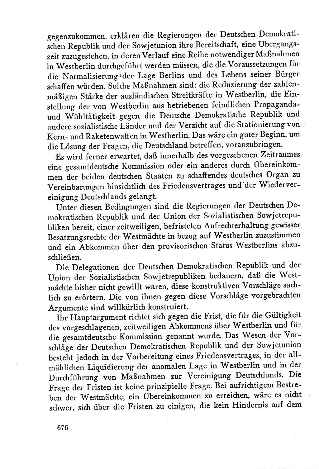 Dokumente der Sozialistischen Einheitspartei Deutschlands (SED) [Deutsche Demokratische Republik (DDR)] 1958-1959, Seite 676 (Dok. SED DDR 1958-1959, S. 676)