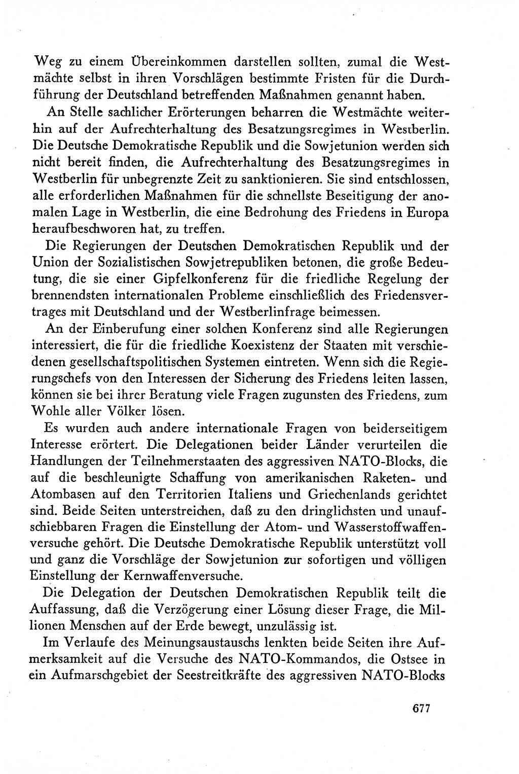 Dokumente der Sozialistischen Einheitspartei Deutschlands (SED) [Deutsche Demokratische Republik (DDR)] 1958-1959, Seite 677 (Dok. SED DDR 1958-1959, S. 677)