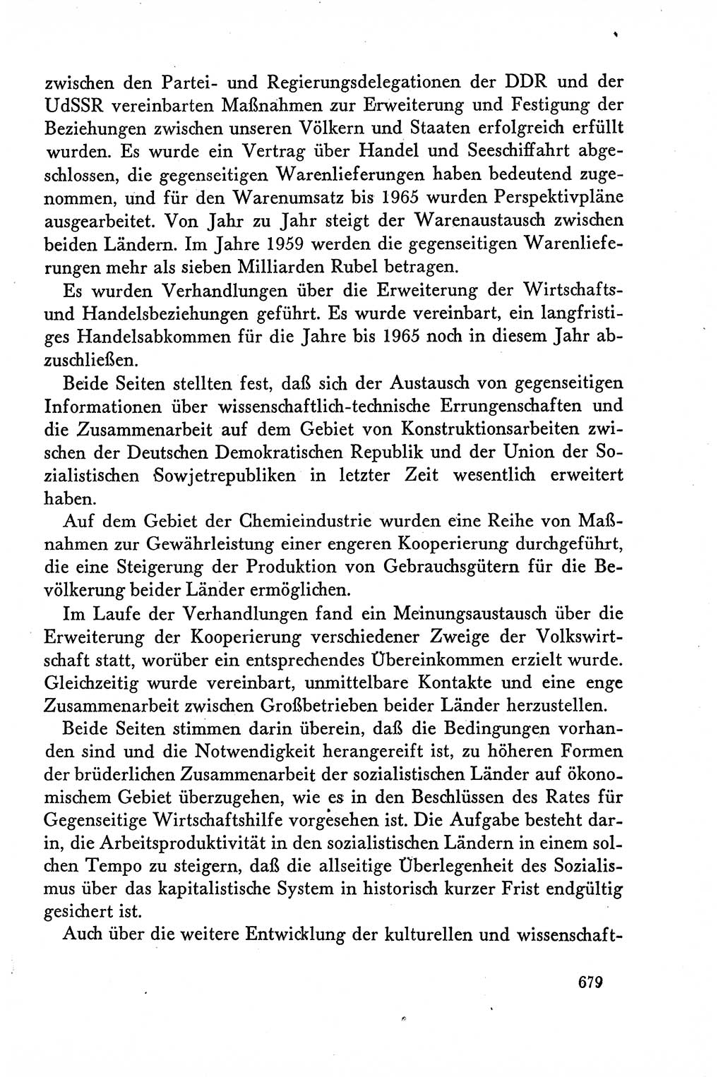 Dokumente der Sozialistischen Einheitspartei Deutschlands (SED) [Deutsche Demokratische Republik (DDR)] 1958-1959, Seite 679 (Dok. SED DDR 1958-1959, S. 679)
