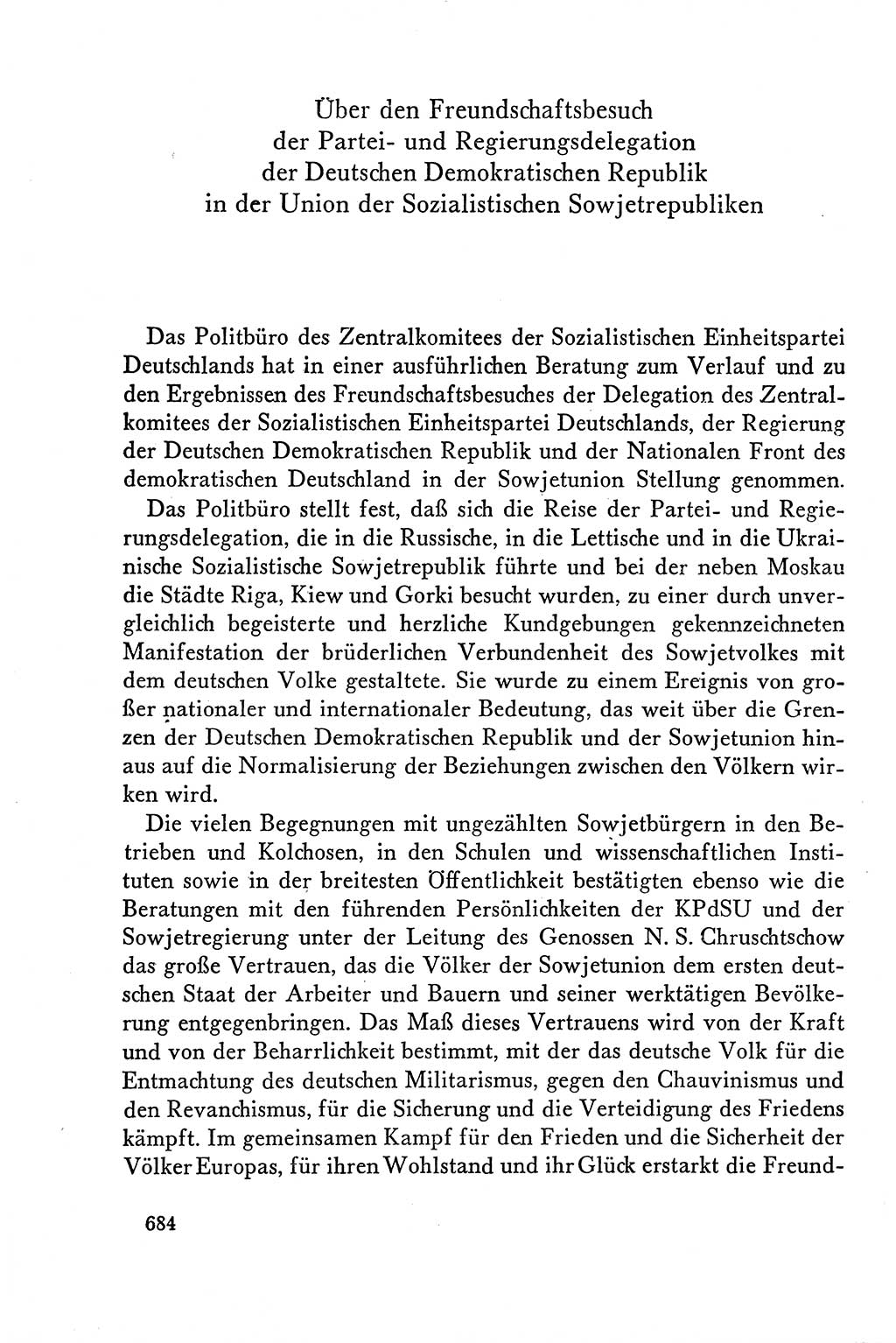 Dokumente der Sozialistischen Einheitspartei Deutschlands (SED) [Deutsche Demokratische Republik (DDR)] 1958-1959, Seite 684 (Dok. SED DDR 1958-1959, S. 684)