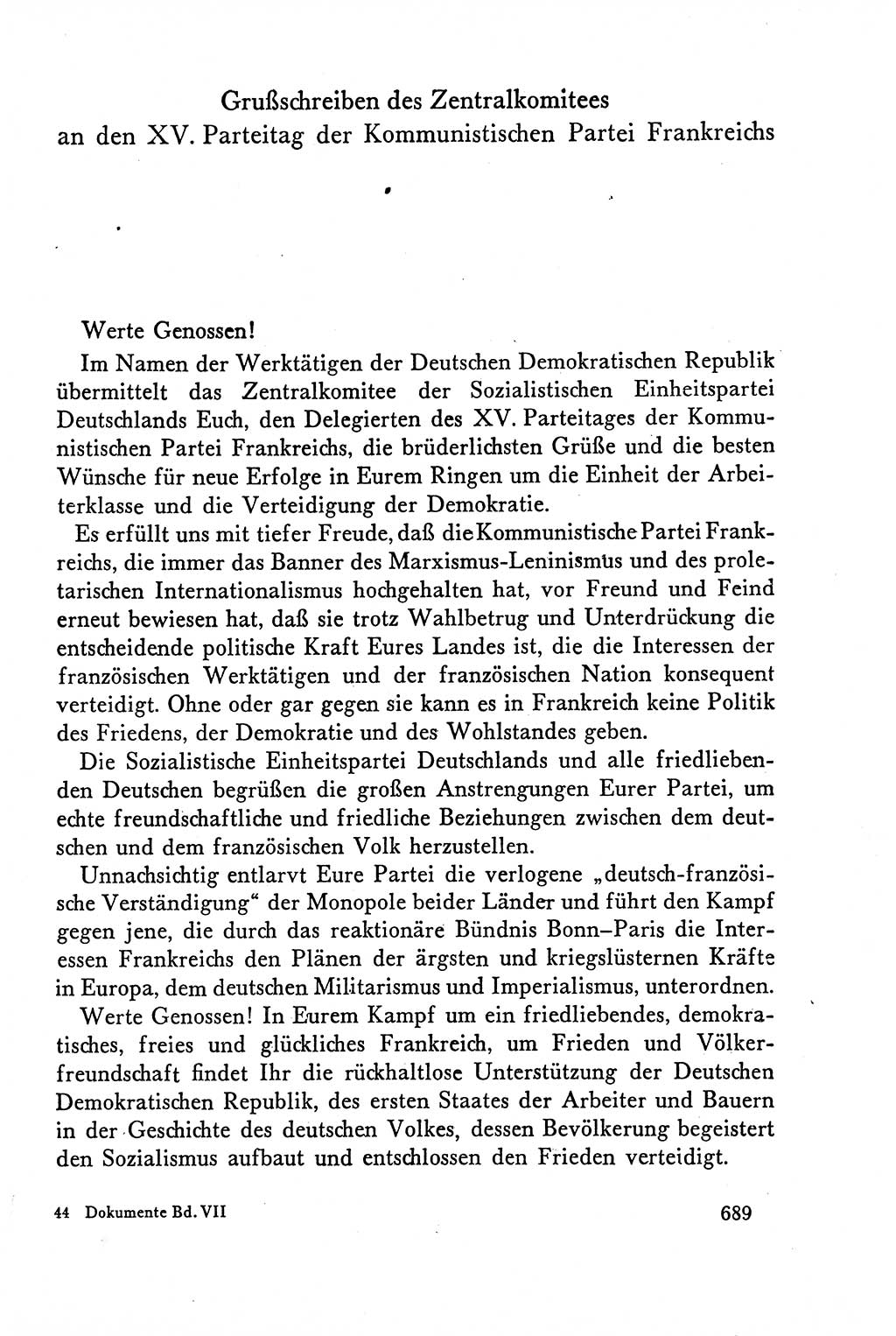 Dokumente der Sozialistischen Einheitspartei Deutschlands (SED) [Deutsche Demokratische Republik (DDR)] 1958-1959, Seite 689 (Dok. SED DDR 1958-1959, S. 689)