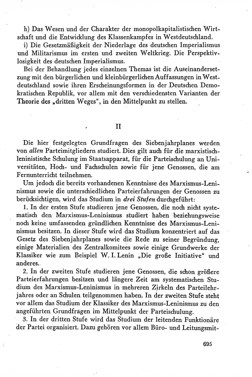 Dokumente der Sozialistischen Einheitspartei Deutschlands (SED) [Deutsche Demokratische Republik (DDR)] 1958-1959, Seite 695 (Dok. SED DDR 1958-1959, S. 695)