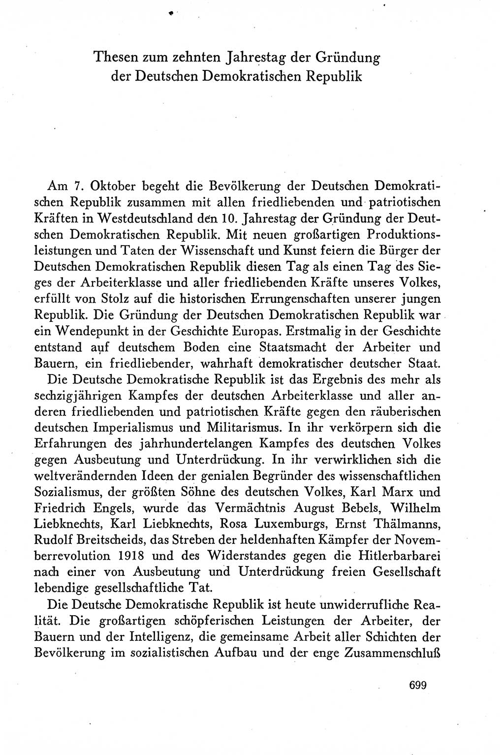 Dokumente der Sozialistischen Einheitspartei Deutschlands (SED) [Deutsche Demokratische Republik (DDR)] 1958-1959, Seite 699 (Dok. SED DDR 1958-1959, S. 699)