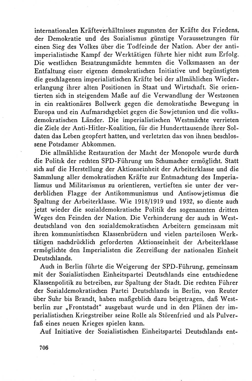 Dokumente der Sozialistischen Einheitspartei Deutschlands (SED) [Deutsche Demokratische Republik (DDR)] 1958-1959, Seite 706 (Dok. SED DDR 1958-1959, S. 706)