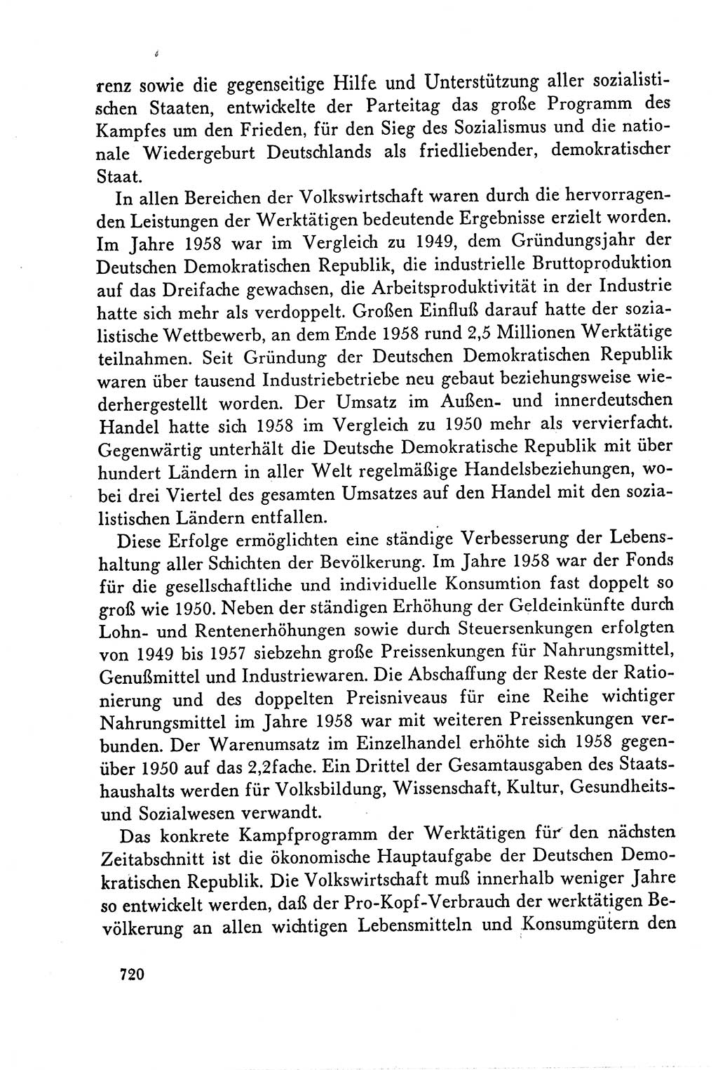 Dokumente der Sozialistischen Einheitspartei Deutschlands (SED) [Deutsche Demokratische Republik (DDR)] 1958-1959, Seite 720 (Dok. SED DDR 1958-1959, S. 720)