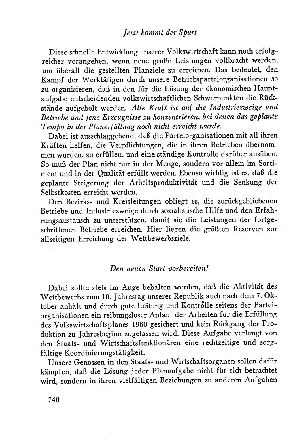 Dokumente der Sozialistischen Einheitspartei Deutschlands (SED) [Deutsche Demokratische Republik (DDR)] 1958-1959, Seite 740 (Dok. SED DDR 1958-1959, S. 740)