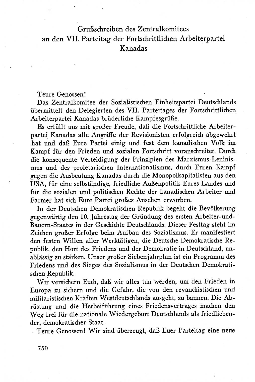 Dokumente der Sozialistischen Einheitspartei Deutschlands (SED) [Deutsche Demokratische Republik (DDR)] 1958-1959, Seite 750 (Dok. SED DDR 1958-1959, S. 750)
