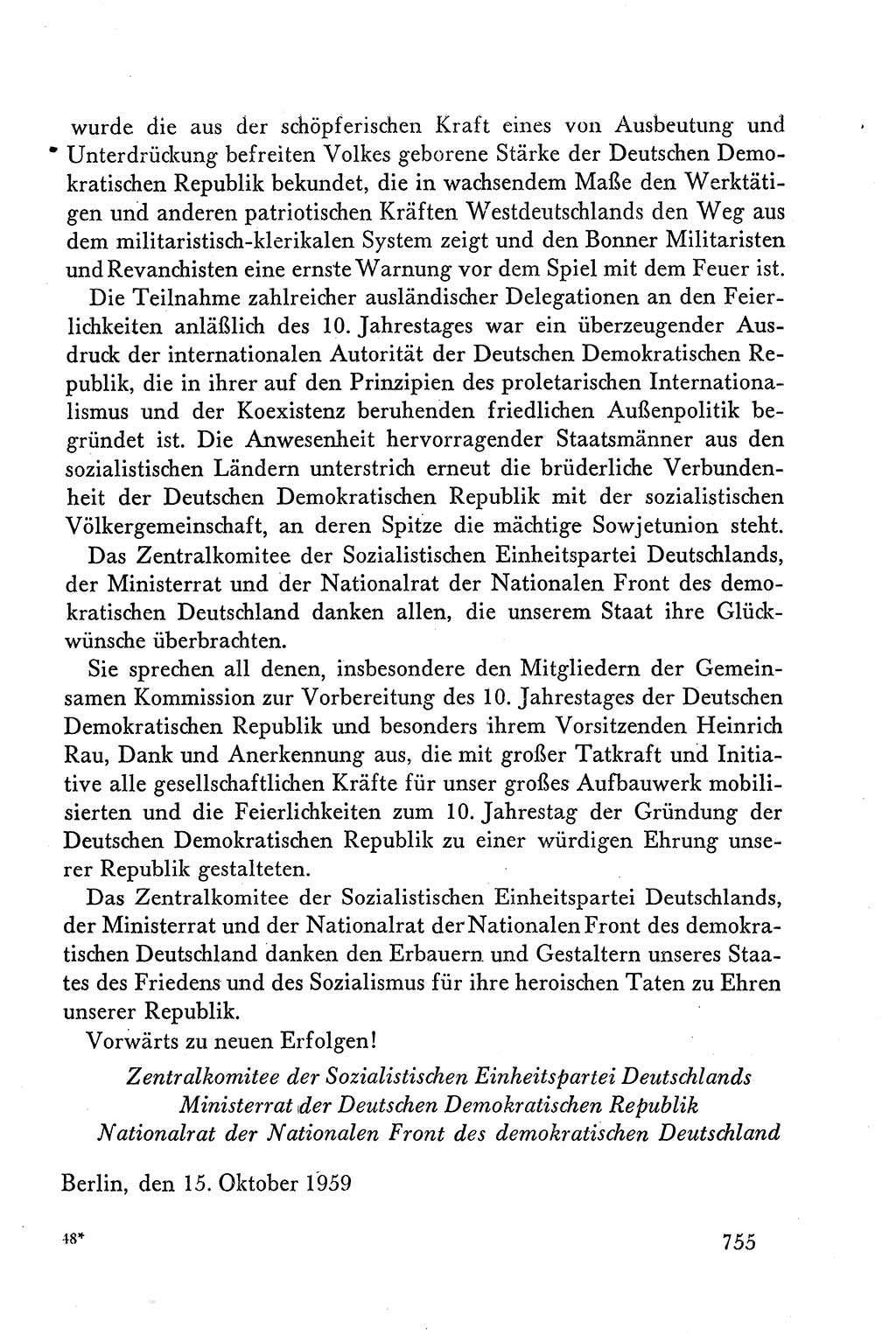 Dokumente der Sozialistischen Einheitspartei Deutschlands (SED) [Deutsche Demokratische Republik (DDR)] 1958-1959, Seite 755 (Dok. SED DDR 1958-1959, S. 755)