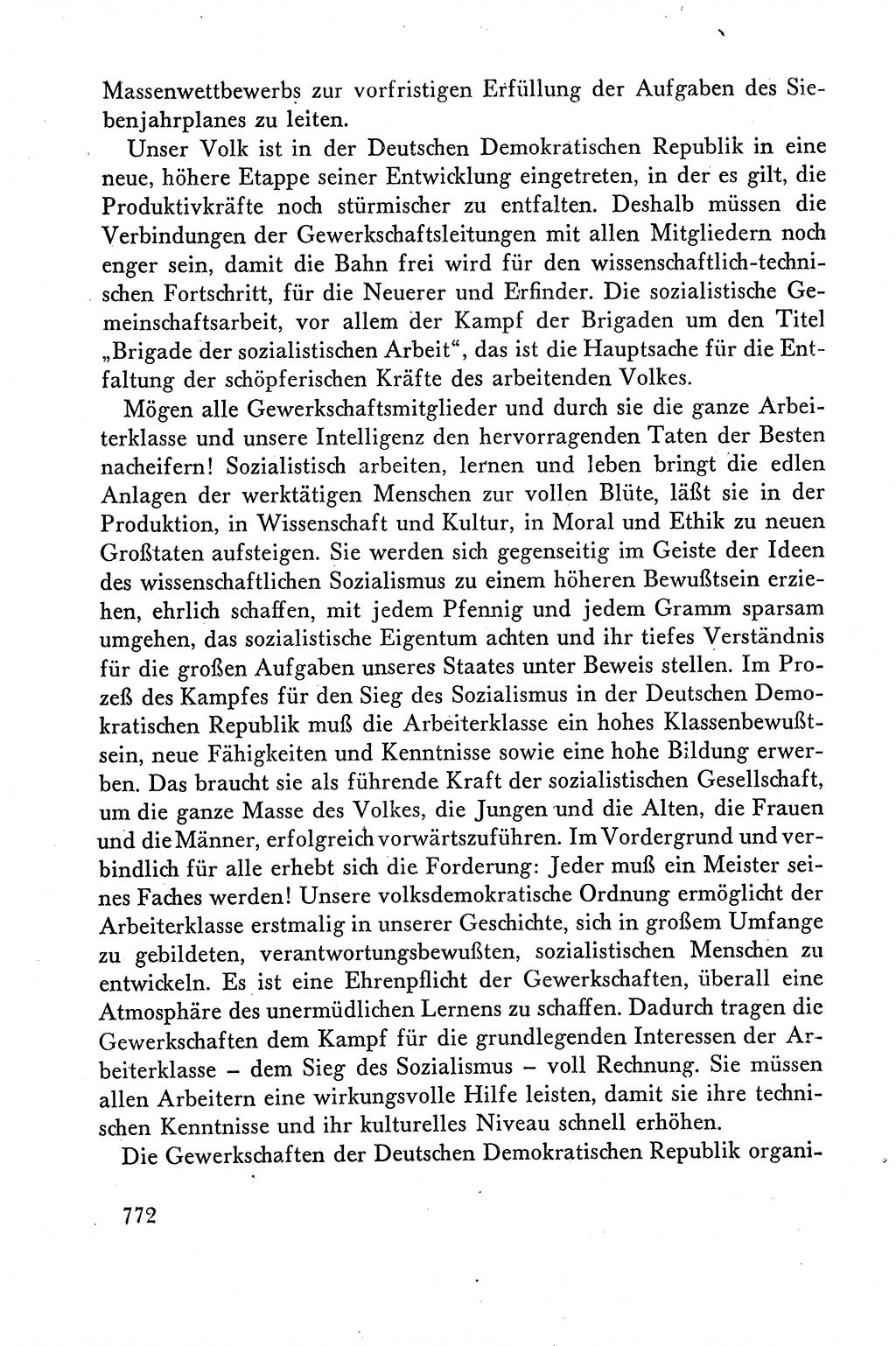 Dokumente der Sozialistischen Einheitspartei Deutschlands (SED) [Deutsche Demokratische Republik (DDR)] 1958-1959, Seite 772 (Dok. SED DDR 1958-1959, S. 772)