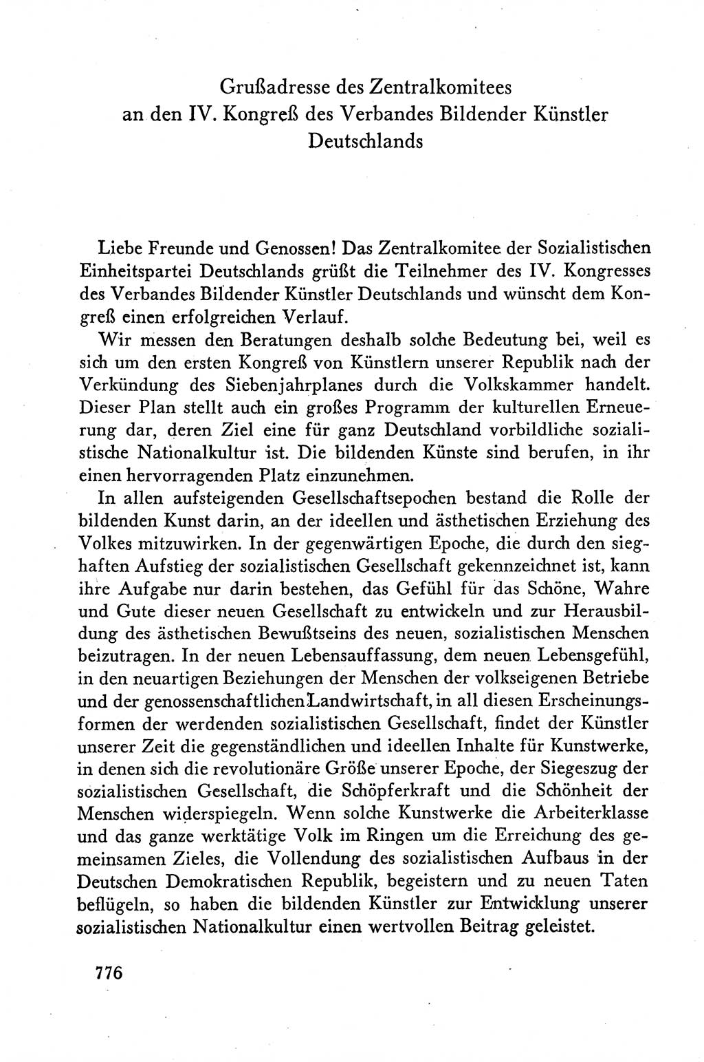 Dokumente der Sozialistischen Einheitspartei Deutschlands (SED) [Deutsche Demokratische Republik (DDR)] 1958-1959, Seite 776 (Dok. SED DDR 1958-1959, S. 776)