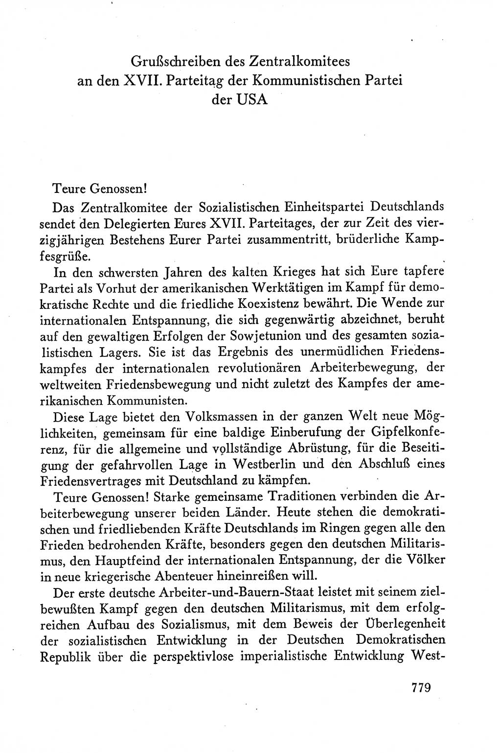 Dokumente der Sozialistischen Einheitspartei Deutschlands (SED) [Deutsche Demokratische Republik (DDR)] 1958-1959, Seite 779 (Dok. SED DDR 1958-1959, S. 779)