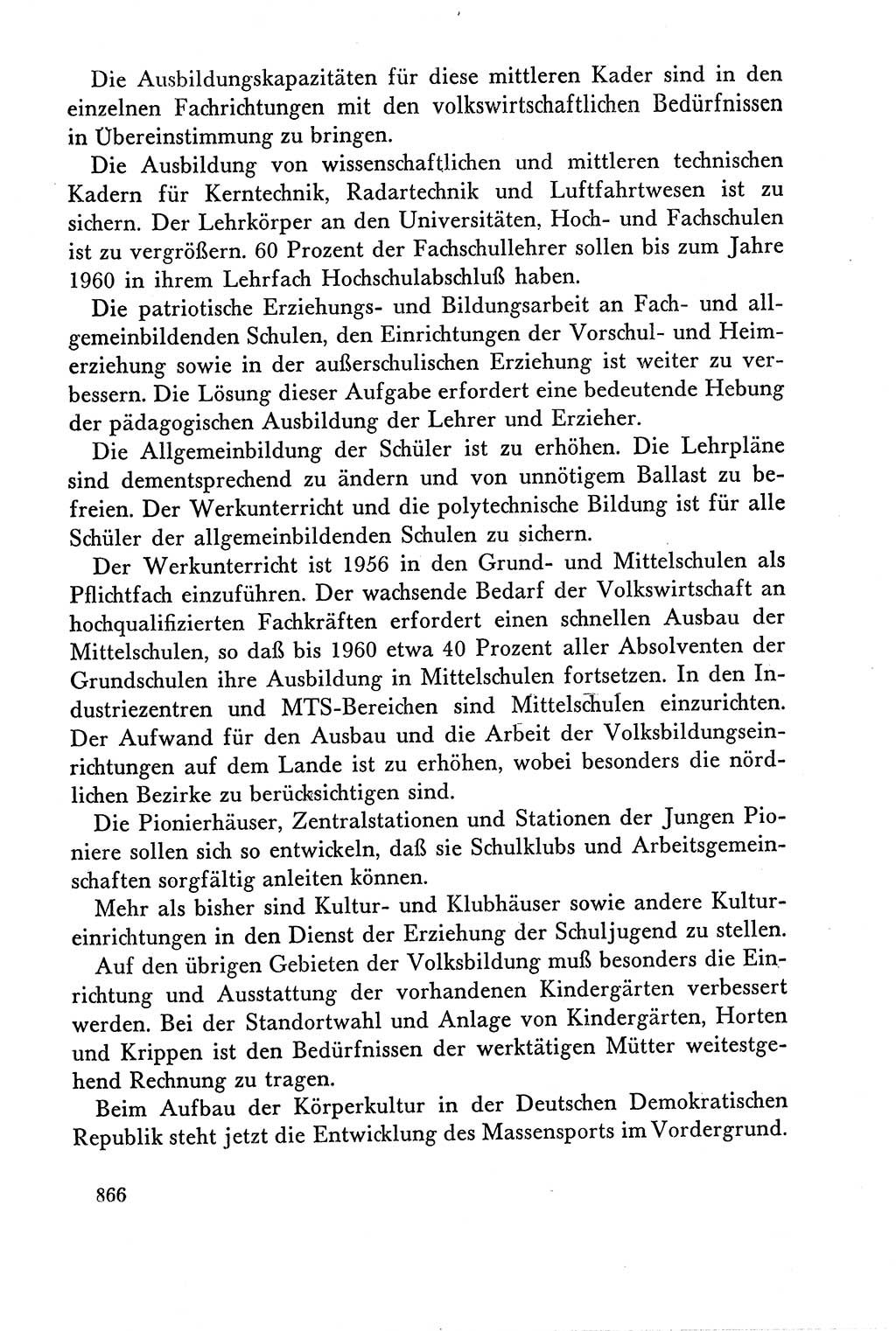 Dokumente der Sozialistischen Einheitspartei Deutschlands (SED) [Deutsche Demokratische Republik (DDR)] 1958-1959, Seite 866 (Dok. SED DDR 1958-1959, S. 866)