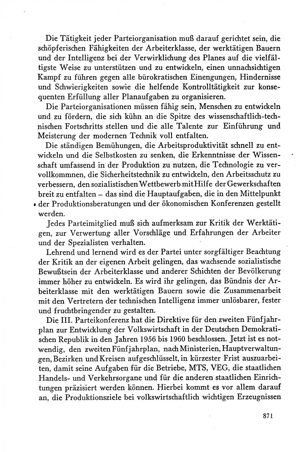 Dokumente der Sozialistischen Einheitspartei Deutschlands (SED) [Deutsche Demokratische Republik (DDR)] 1958-1959, Seite 871 (Dok. SED DDR 1958-1959, S. 871)