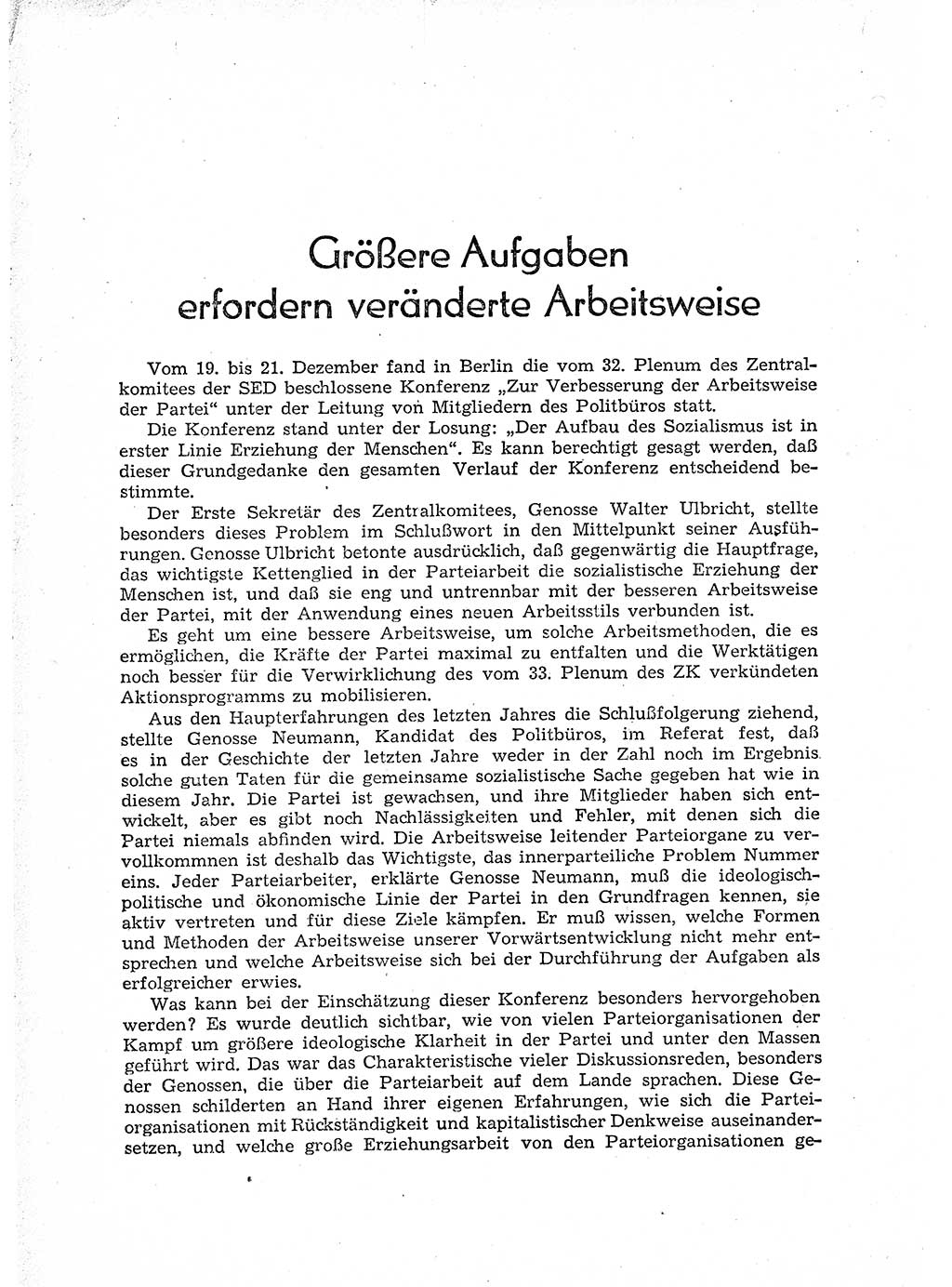 Neuer Weg (NW), Organ des Zentralkomitees (ZK) der SED (Sozialistische Einheitspartei Deutschlands) für Fragen des Parteiaufbaus und des Parteilebens, [Deutsche Demokratische Republik (DDR)] 13. Jahrgang 1958, Seite 2 (NW ZK SED DDR 1958, S. 2)