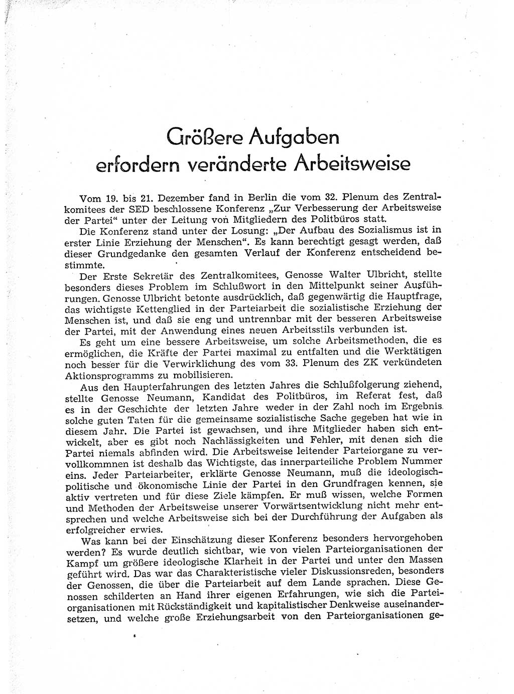 Neuer Weg (NW), Organ des Zentralkomitees (ZK) der SED (Sozialistische Einheitspartei Deutschlands) für Fragen des Parteiaufbaus und des Parteilebens, [Deutsche Demokratische Republik (DDR)] 13. Jahrgang 1958, Seite 2 (NW ZK SED DDR 1958, S. 2)