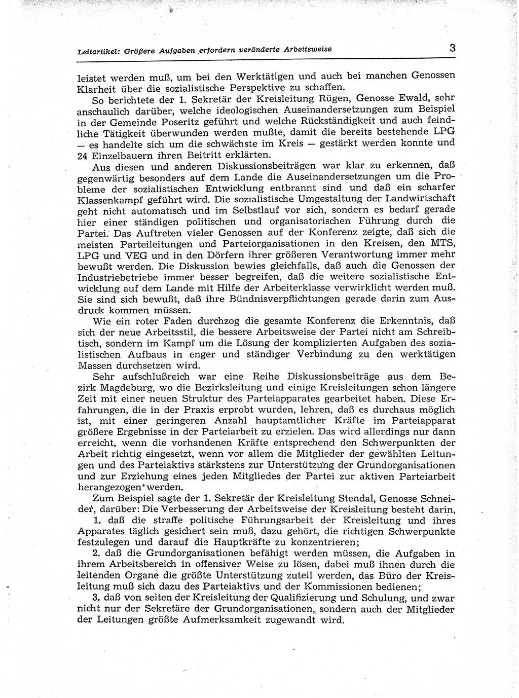 Neuer Weg (NW), Organ des Zentralkomitees (ZK) der SED (Sozialistische Einheitspartei Deutschlands) für Fragen des Parteiaufbaus und des Parteilebens, [Deutsche Demokratische Republik (DDR)] 13. Jahrgang 1958, Seite 3 (NW ZK SED DDR 1958, S. 3)