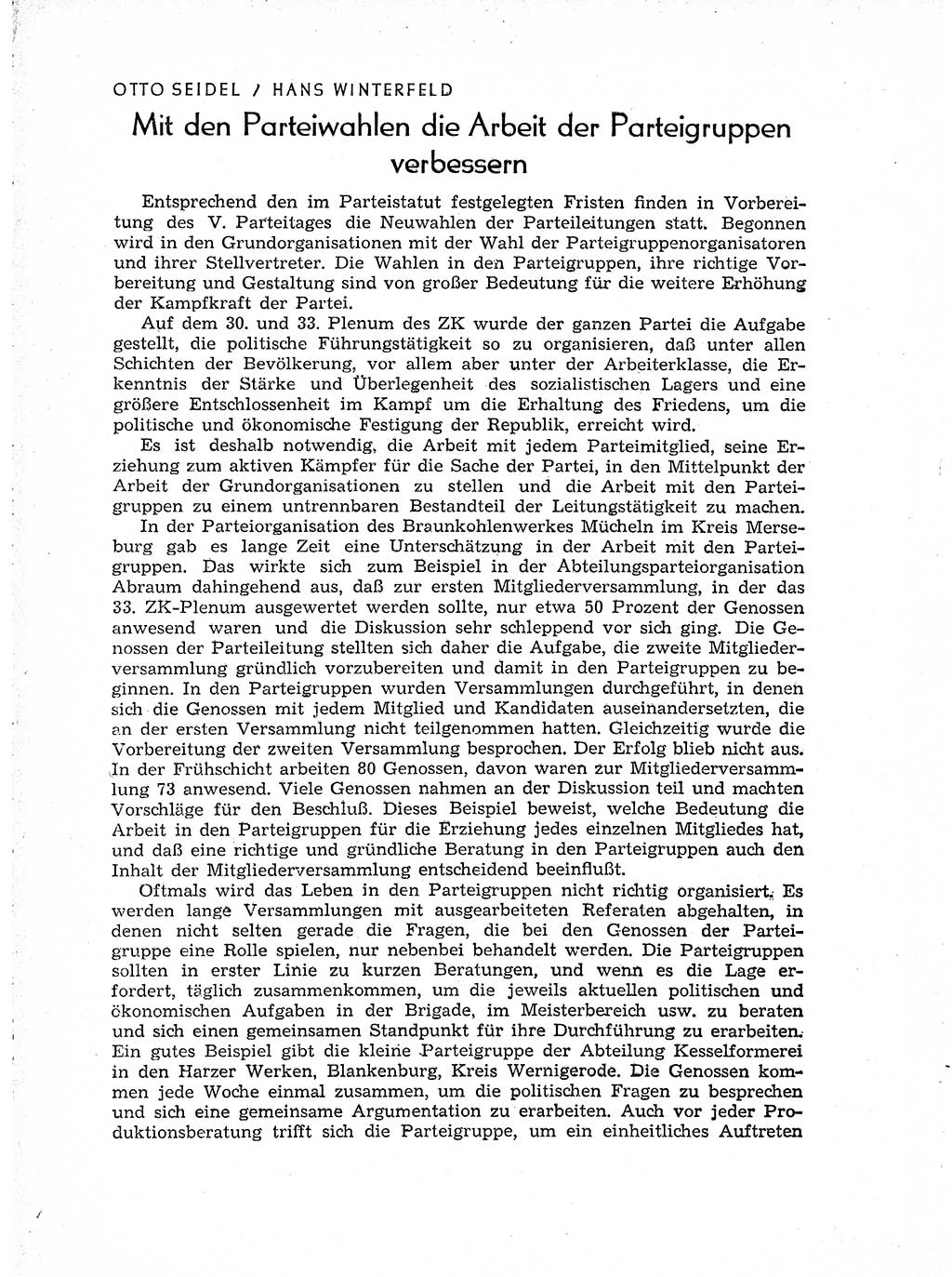 Neuer Weg (NW), Organ des Zentralkomitees (ZK) der SED (Sozialistische Einheitspartei Deutschlands) für Fragen des Parteiaufbaus und des Parteilebens, [Deutsche Demokratische Republik (DDR)] 13. Jahrgang 1958, Seite 6 (NW ZK SED DDR 1958, S. 6)