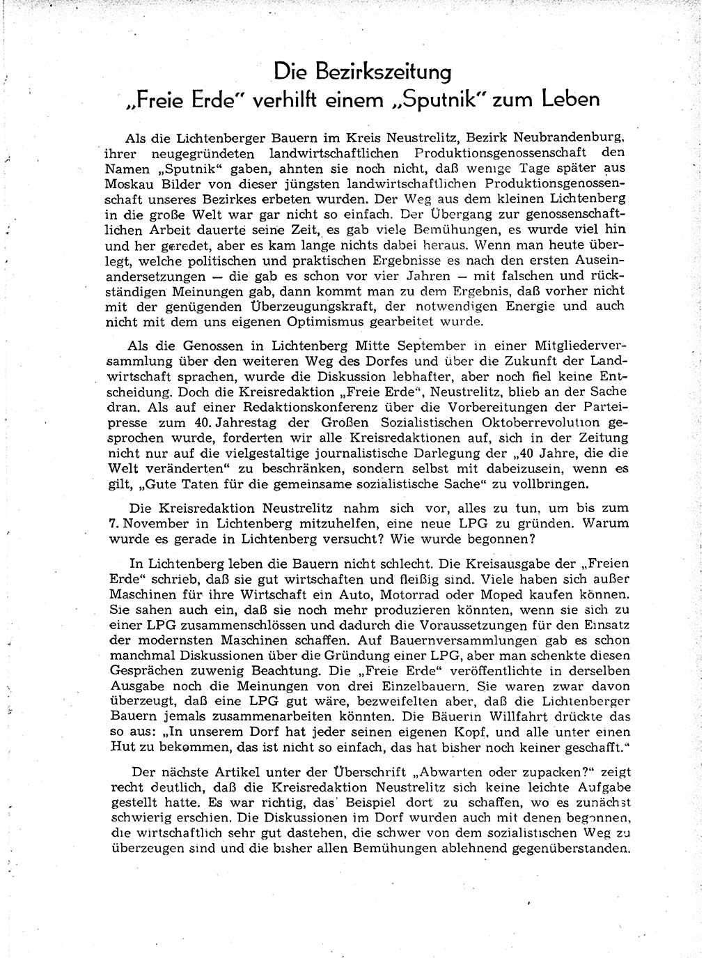 Neuer Weg (NW), Organ des Zentralkomitees (ZK) der SED (Sozialistische Einheitspartei Deutschlands) für Fragen des Parteiaufbaus und des Parteilebens, [Deutsche Demokratische Republik (DDR)] 13. Jahrgang 1958, Seite 25 (NW ZK SED DDR 1958, S. 25)