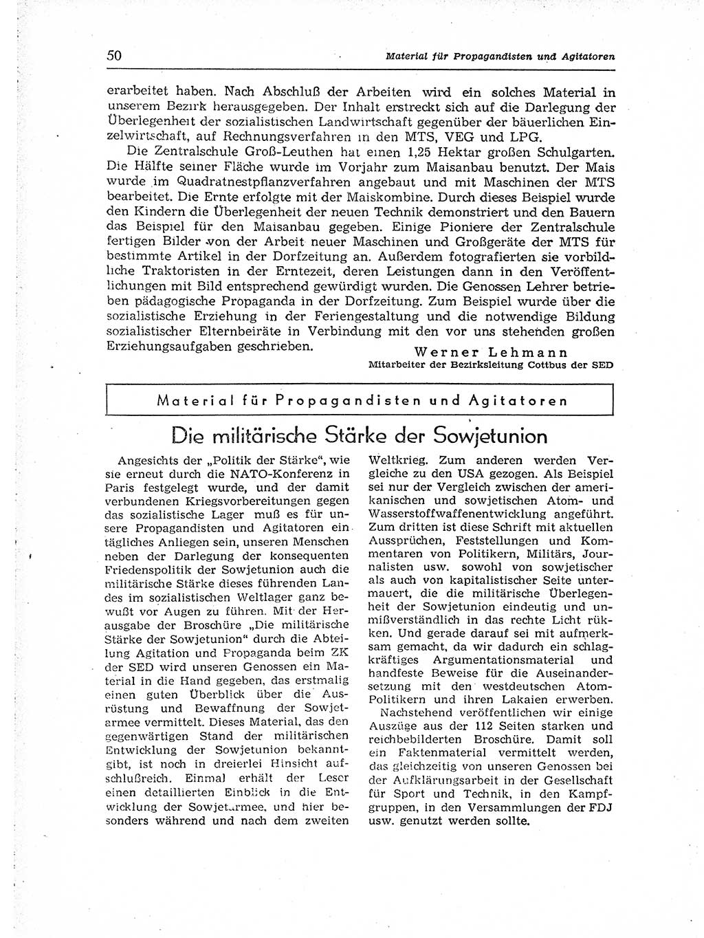Neuer Weg (NW), Organ des Zentralkomitees (ZK) der SED (Sozialistische Einheitspartei Deutschlands) für Fragen des Parteiaufbaus und des Parteilebens, [Deutsche Demokratische Republik (DDR)] 13. Jahrgang 1958, Seite 50 (NW ZK SED DDR 1958, S. 50)
