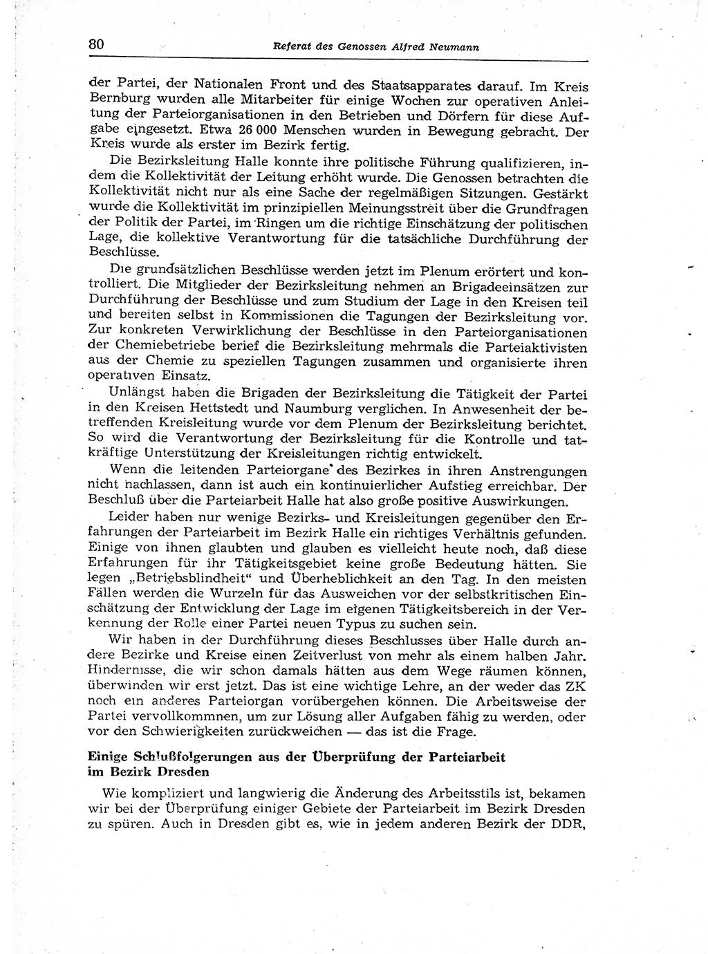 Neuer Weg (NW), Organ des Zentralkomitees (ZK) der SED (Sozialistische Einheitspartei Deutschlands) für Fragen des Parteiaufbaus und des Parteilebens, [Deutsche Demokratische Republik (DDR)] 13. Jahrgang 1958, Seite 80 (NW ZK SED DDR 1958, S. 80)