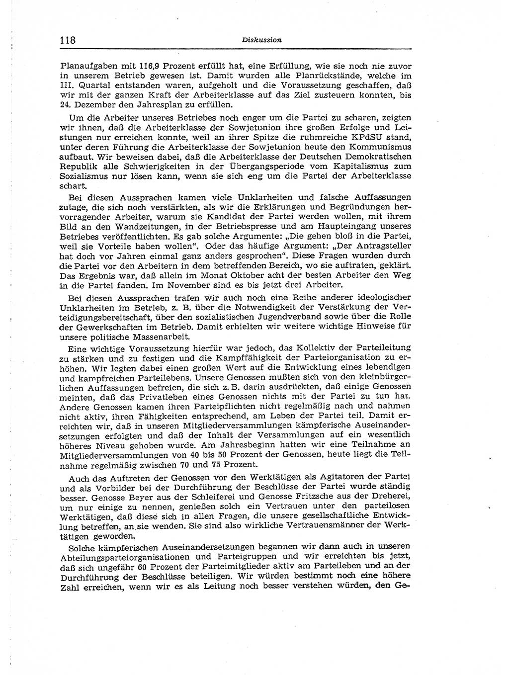 Neuer Weg (NW), Organ des Zentralkomitees (ZK) der SED (Sozialistische Einheitspartei Deutschlands) für Fragen des Parteiaufbaus und des Parteilebens, [Deutsche Demokratische Republik (DDR)] 13. Jahrgang 1958, Seite 118 (NW ZK SED DDR 1958, S. 118)